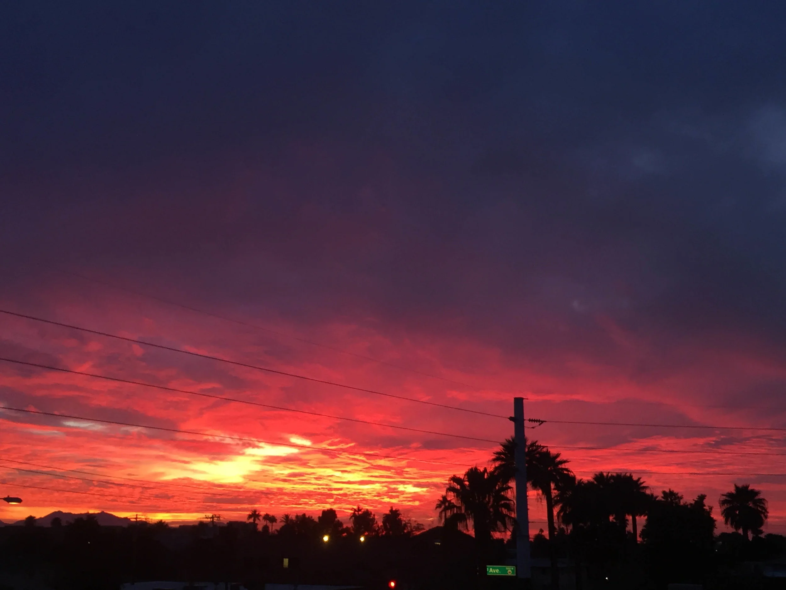 The spectacular sunsets in Phoenix almost make the 115 degree heat worth it. 