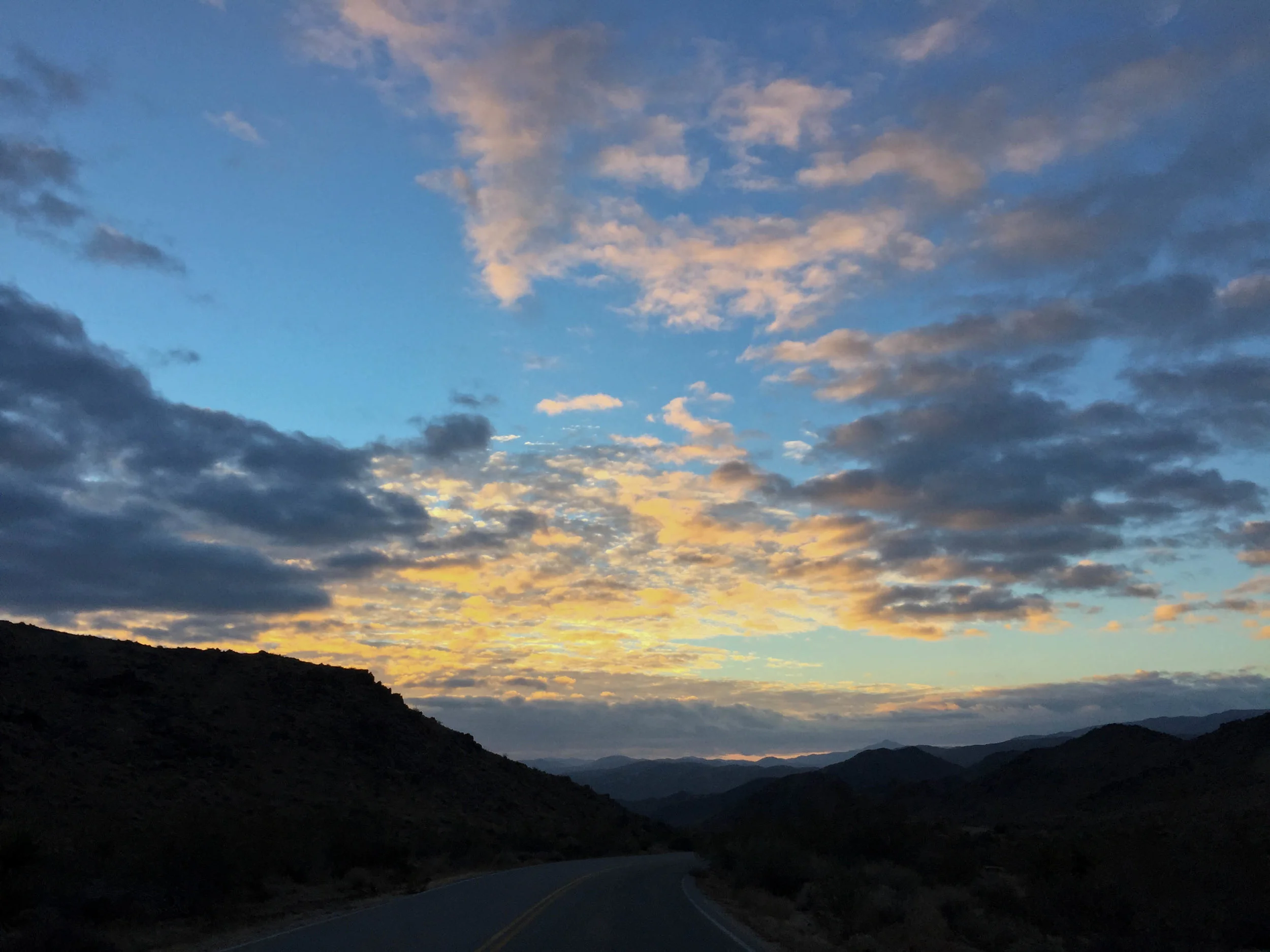  Sunrise in Joshua Tree National Park, California. January 2016. 