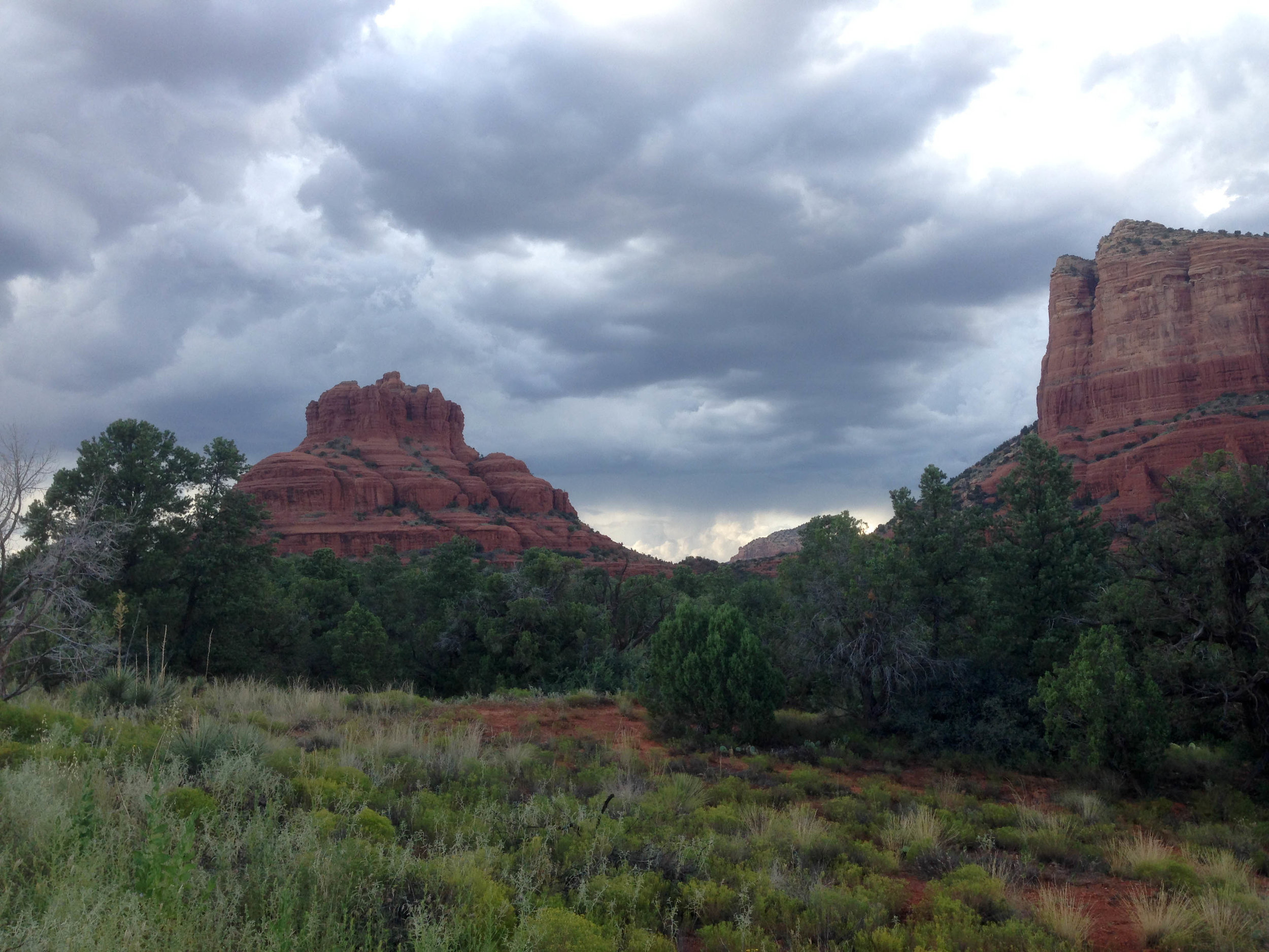  Sedona, Arizona, on a stormy afternoon. 