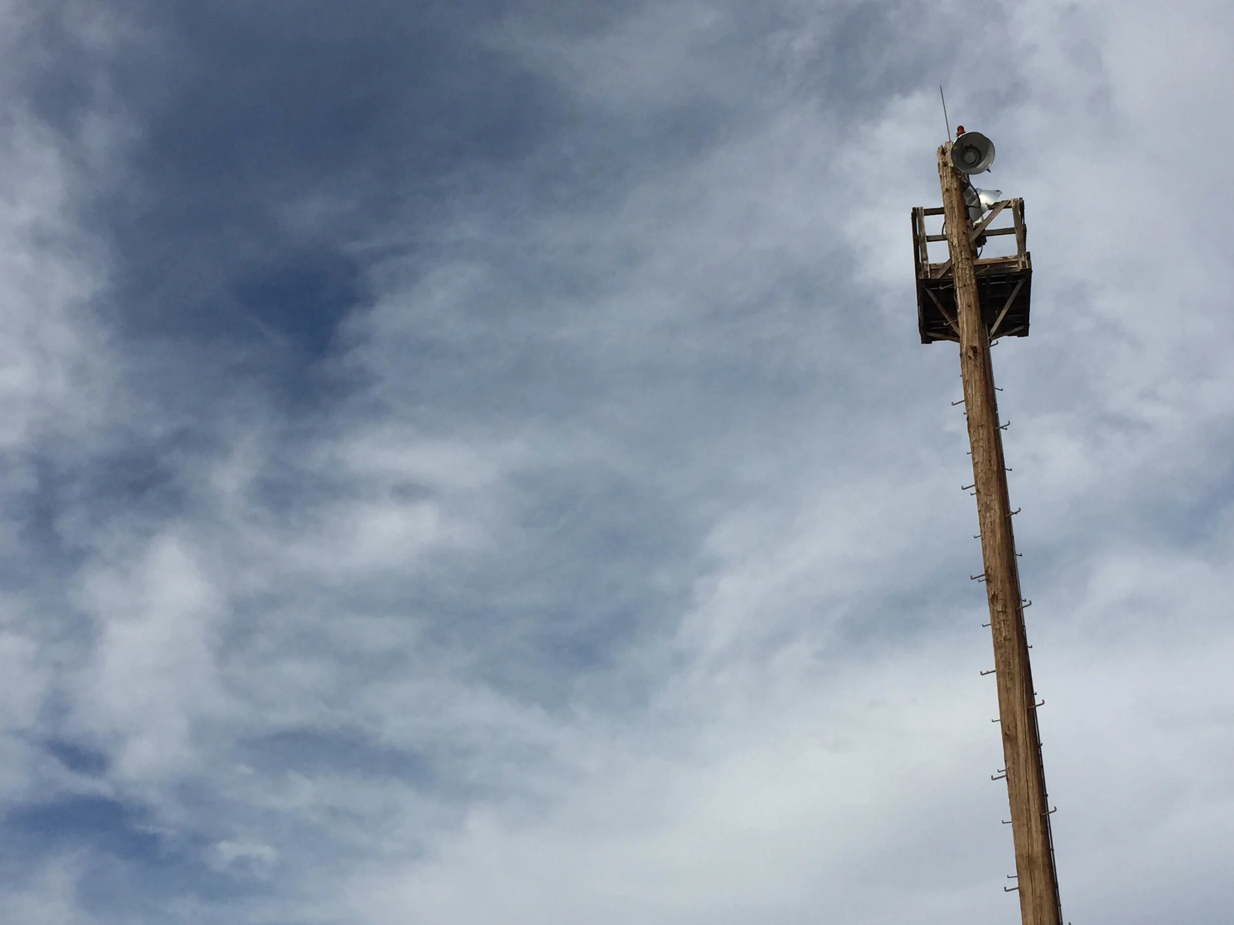  A pole stretches toward the sky at the Titan Missile Museum near Tuscon, Arizona. October 2015. 