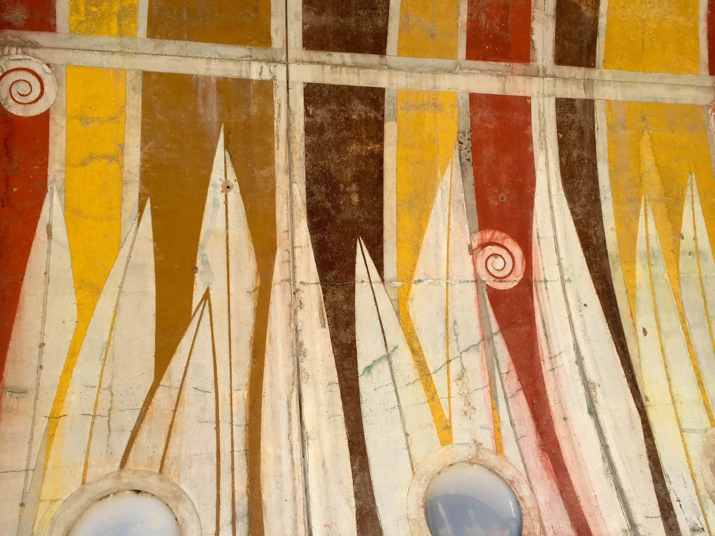  Arcosanti -- an experimental, sustainable town in Arizona designed by architect Paolo Soleri. November 2015. 