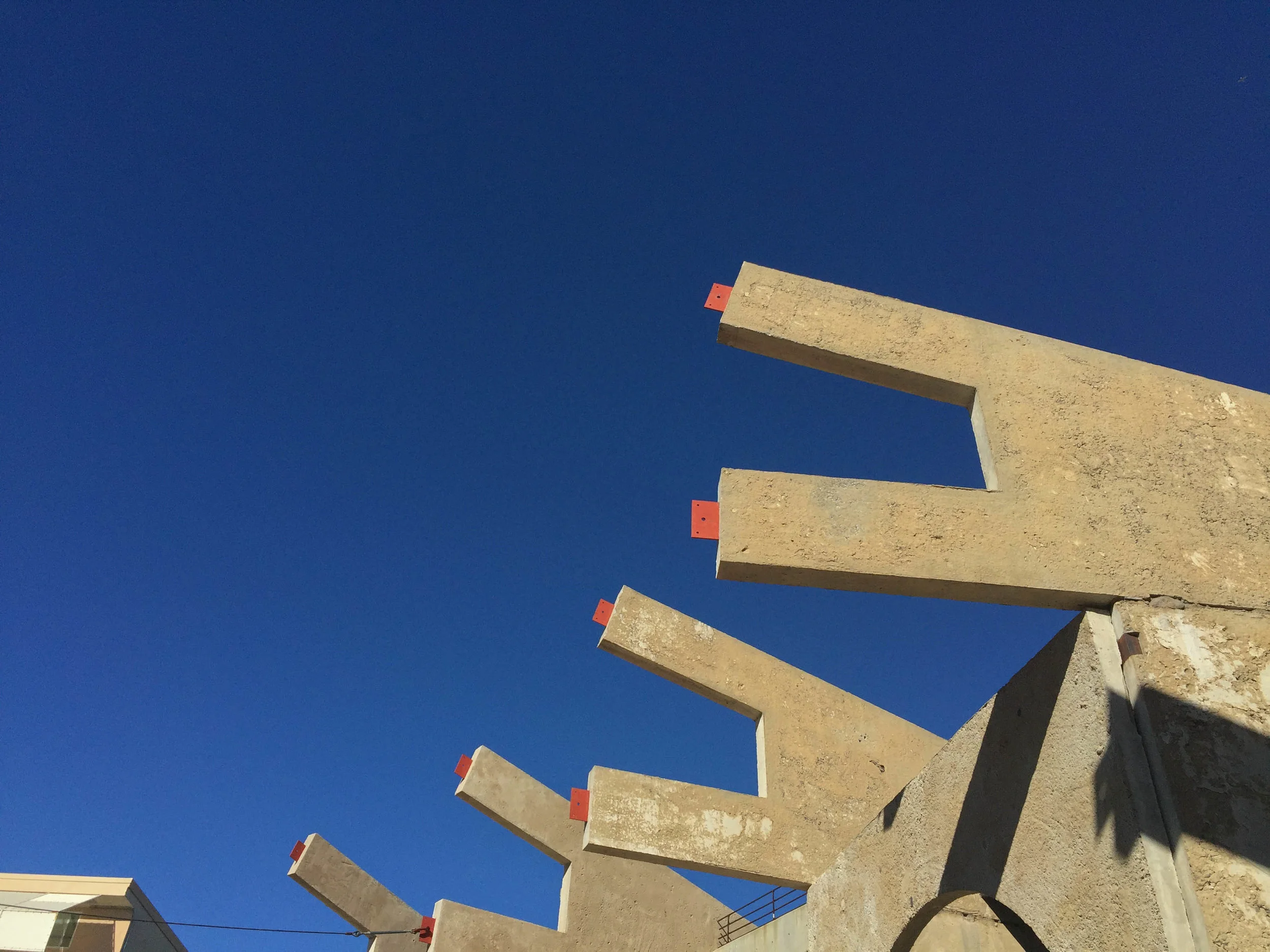 Arcosanti -- an experimental, sustainable town in Arizona designed by architect Paolo Soleri. November 2015.