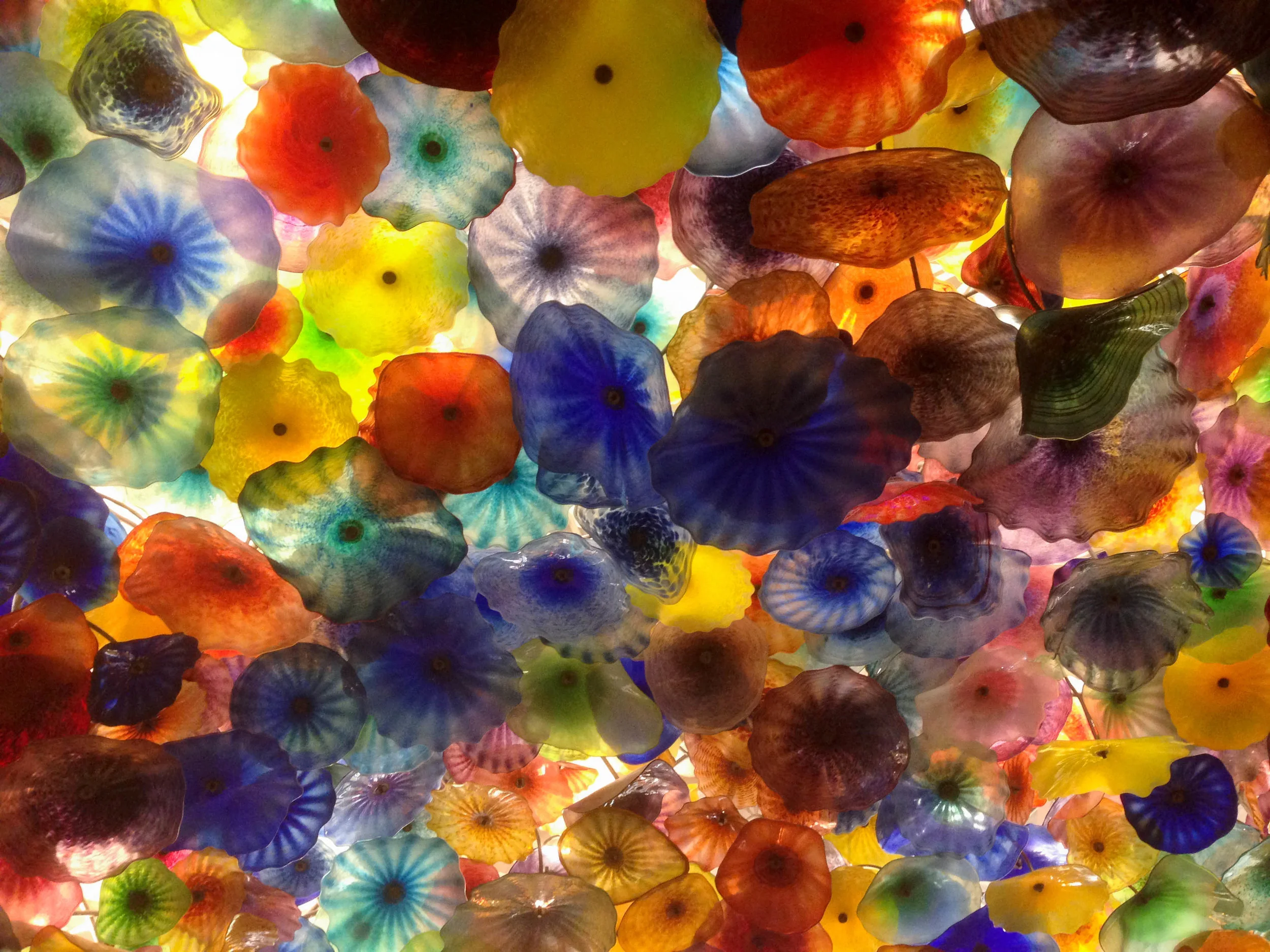   Fiori di Como , a Dale Chihuly glass sculpture on the ceiling of the Bellagio lobby in Las Vegas, Nevada. 