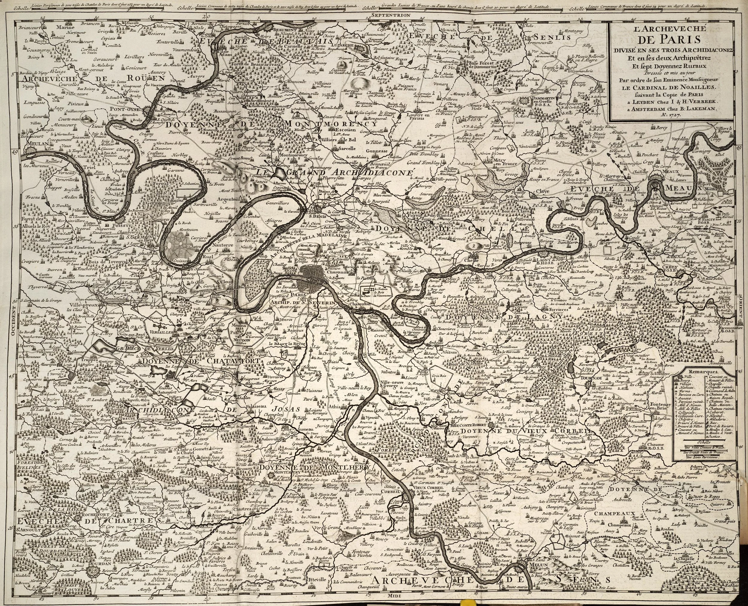 II.V.III Consult the 1727 Map of Paris