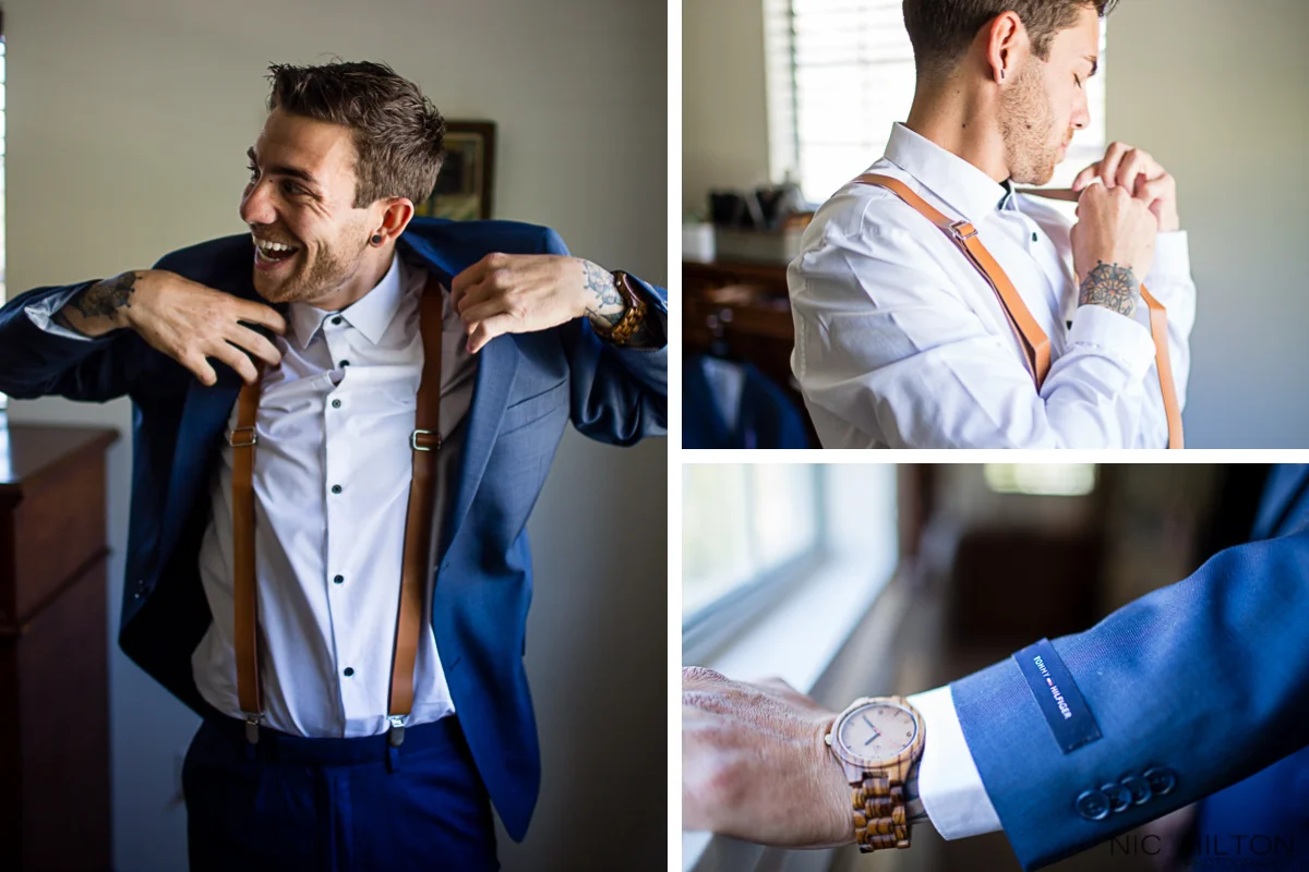 Groom Prep Cottonwood Farms Wedding