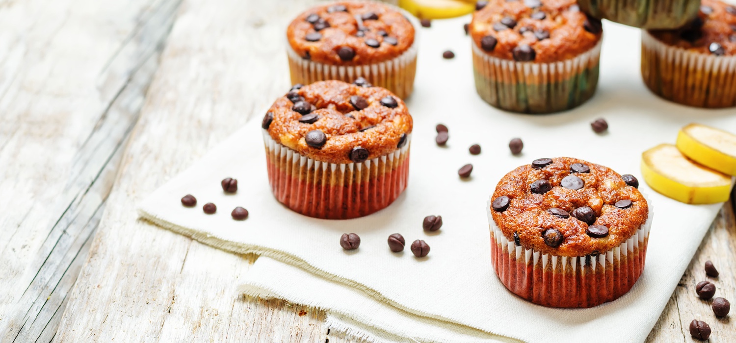 Chocolate Chip Banana Muffins (or cupcakes, if you will)