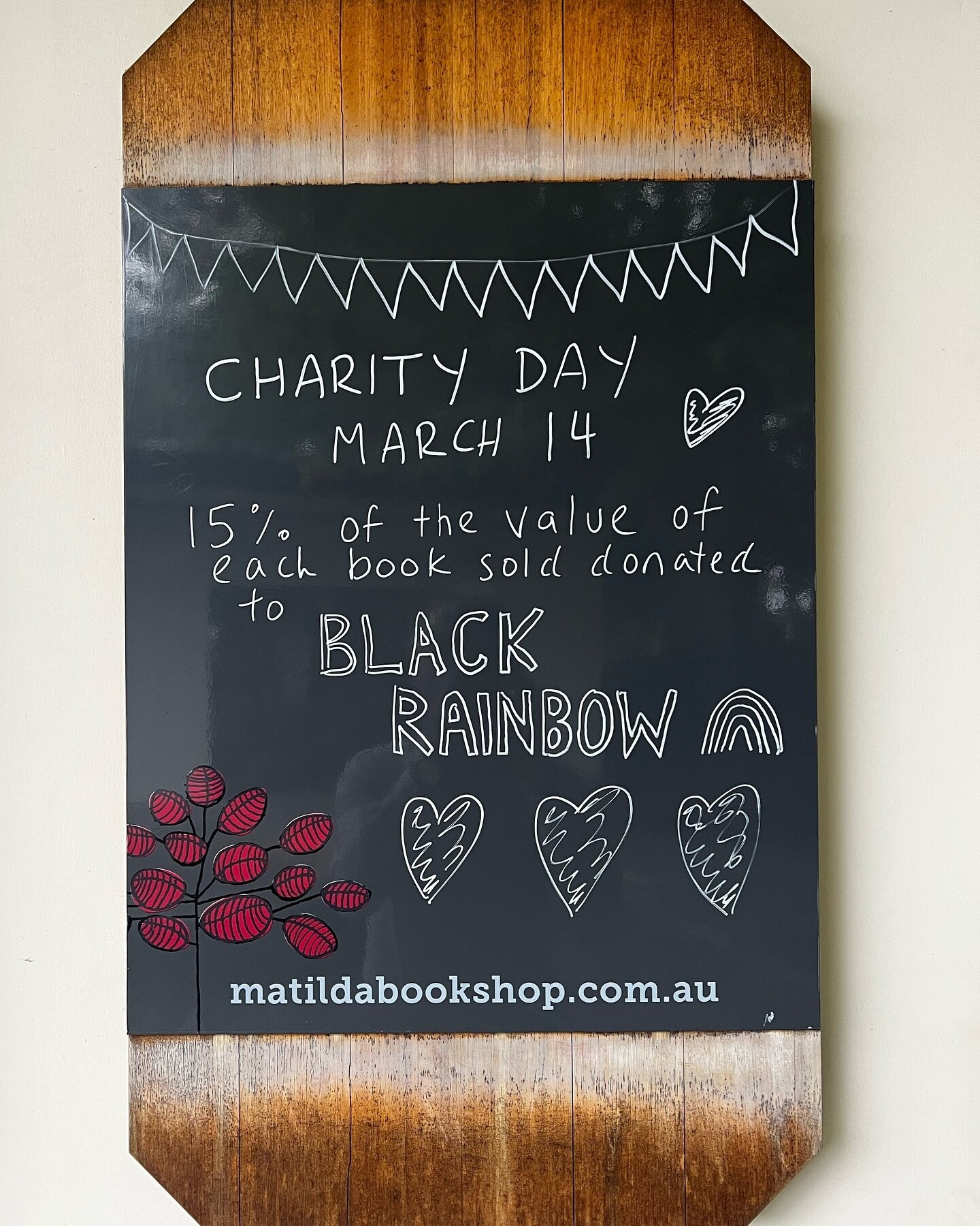 ❤️💛🖤 MATILDA BOOKSHOP CHARITY DAY ❤️💛🖤

Today is our monthly charity day where 15% of the value of each book sold, either in the shop or via our website, is donated to a cause or organisation we all support. 

Today your book purchases helps us t