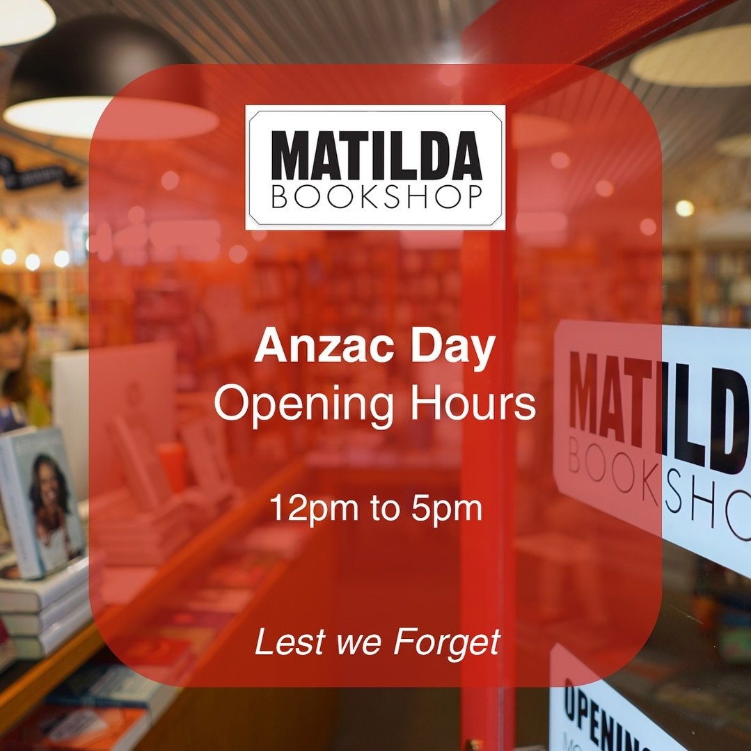 ANZAC DAY HOURS

We&rsquo;ll be open 12 to 5, this Thursday, Anzac Day ❤️