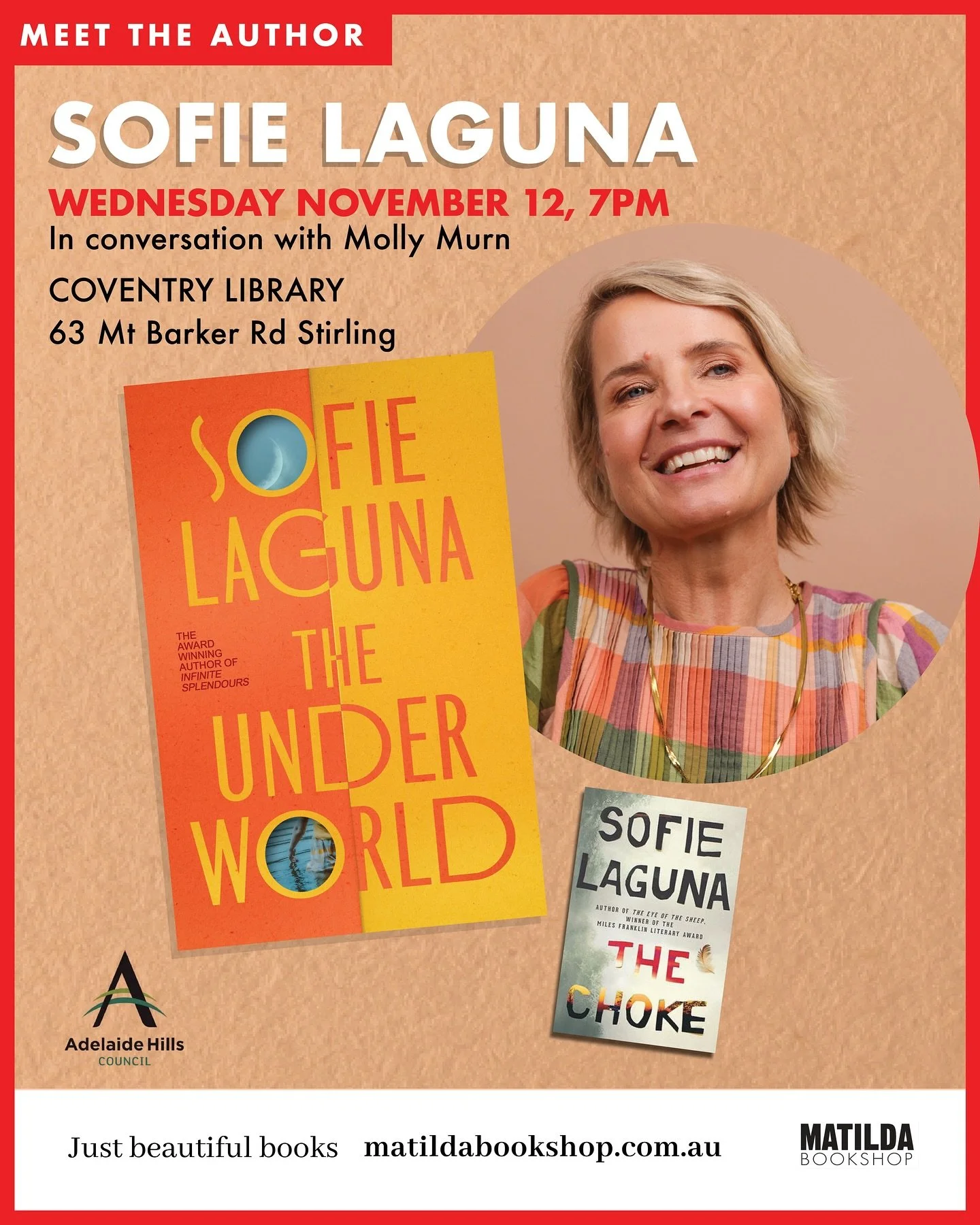 Tomorrow is publication day for Sofie Laguna&rsquo;s new release, The Underworld! We can&rsquo;t wait to welcome Sofie to the Adelaide Hills in a few short weeks where she&rsquo;ll be in conversation with our very own Molly Murn.

✨✨✨

From the Miles