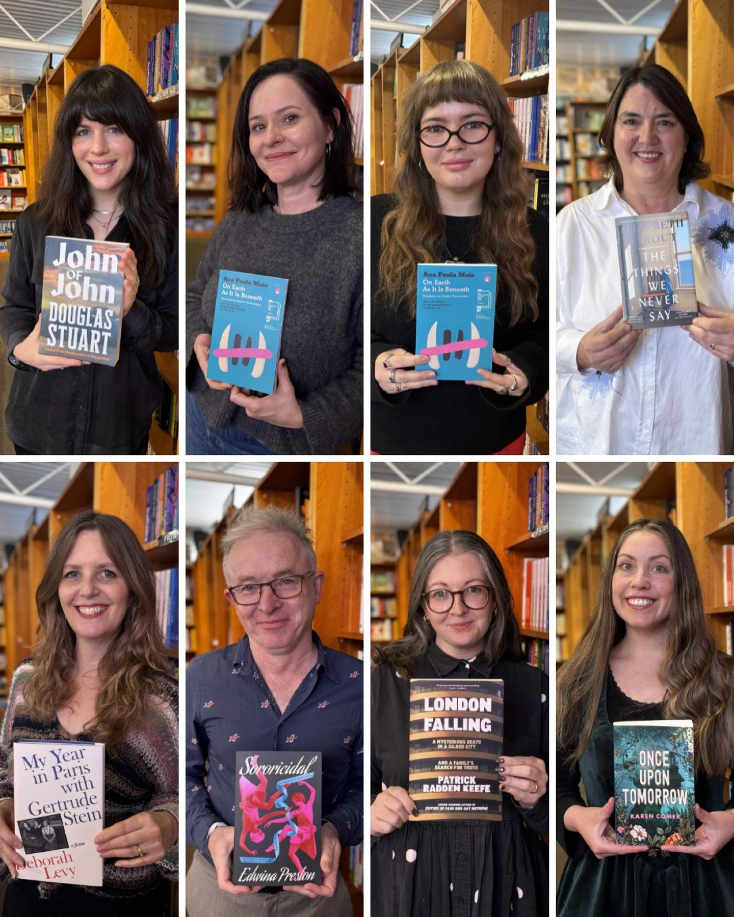 ❤️📚 The Books We Most Loved in May📚❤️

Pictured: booksellers who have reached the end of autumn with their favourite books, and who have been voraciously reading books written by humans, while still making time to marvel at the red leaves adorning 