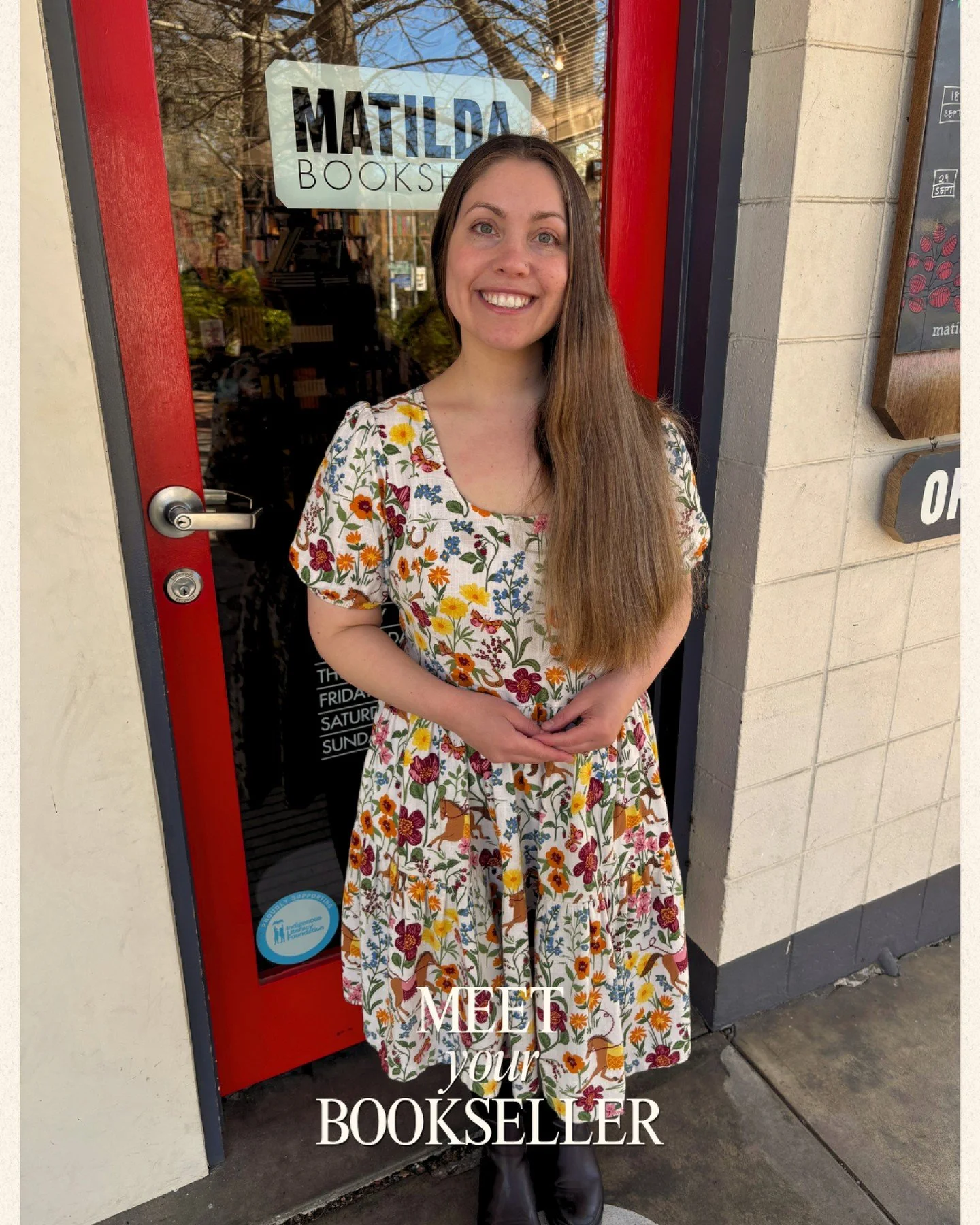 &hearts;️ MEET YOUR BOOKSELLER &hearts;️

Now, Emilie may have already been working here for over seven years, but we though it was time to reintroduce her to the grid. 

After some time away on maternity leave, Emilie is back and more bookish than e