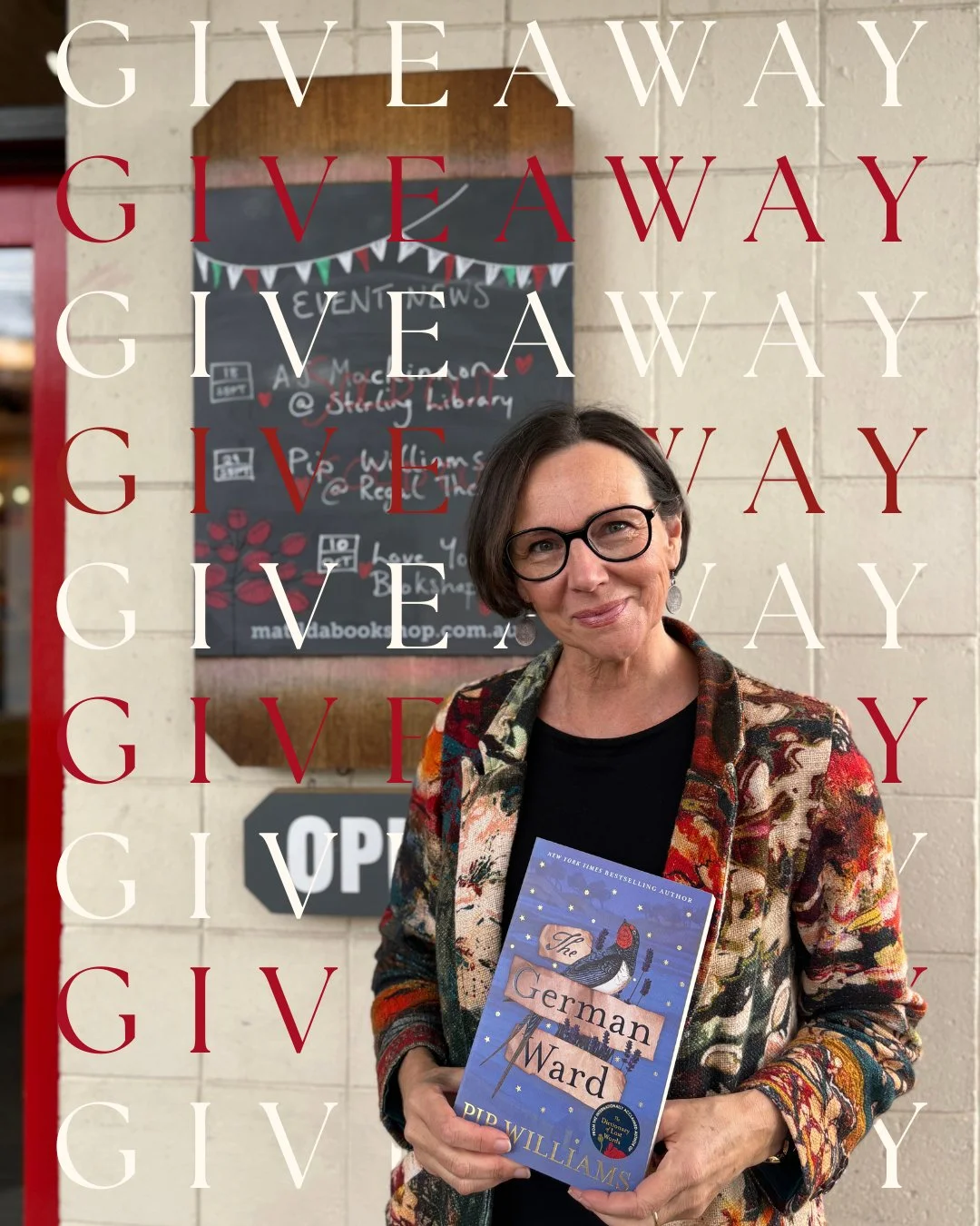 Did you miss out on tickets to the hottest literary event this year? Fret not! 💜

For two lucky people, we have two tickets to the SOLD OUT launch of Pip Williams' latest novel The German Ward AND a signed copy of the novel 📚🐦

The event takes pla