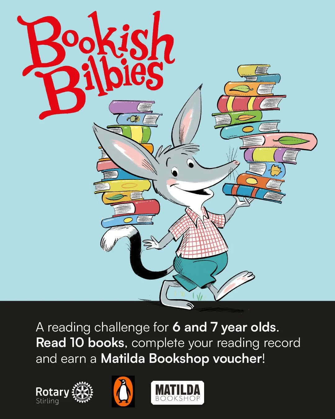 86% of Australian children (age 6-17) love having books read aloud at home or like it a lot &ndash; the main reason being that it is a special time with parents.

Join our new Bookish Bilbies challenge
📕 Read 10 books
📗 Have fun discovering new sto