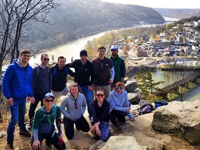 #tbt to our last fall hike, which certainly seemed more like a winter adventure. Maryland Heights hike, a spontaneous trip to the new impressive @harpersferrybrewing &amp;  thawing out while tasting wine @creeksedgewine #hikelocaldrinklocal #trailsan