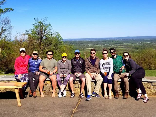 A perfect day of brews, cider, &amp; VIEWS for the 2nd Annual ASU alumni hike. We took in the view not only at Sky Meadows State Park, but also while quenching our thirst @bearchasebrew. We ended the day sampling cider at the Mt Defiance Cider Barn.
