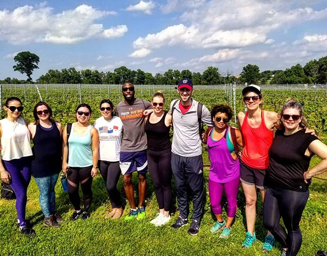 Happy #winewednesday.  We had a blast on our double vineyard hike to @smvwine, @rocklandsfarm, and Sugarloaf Mountain. If you missed out, you can enjoy wine, cider, and beer on our upcoming June hikes! #trailsandalesdc #sugarloafmountainvineyard #sug