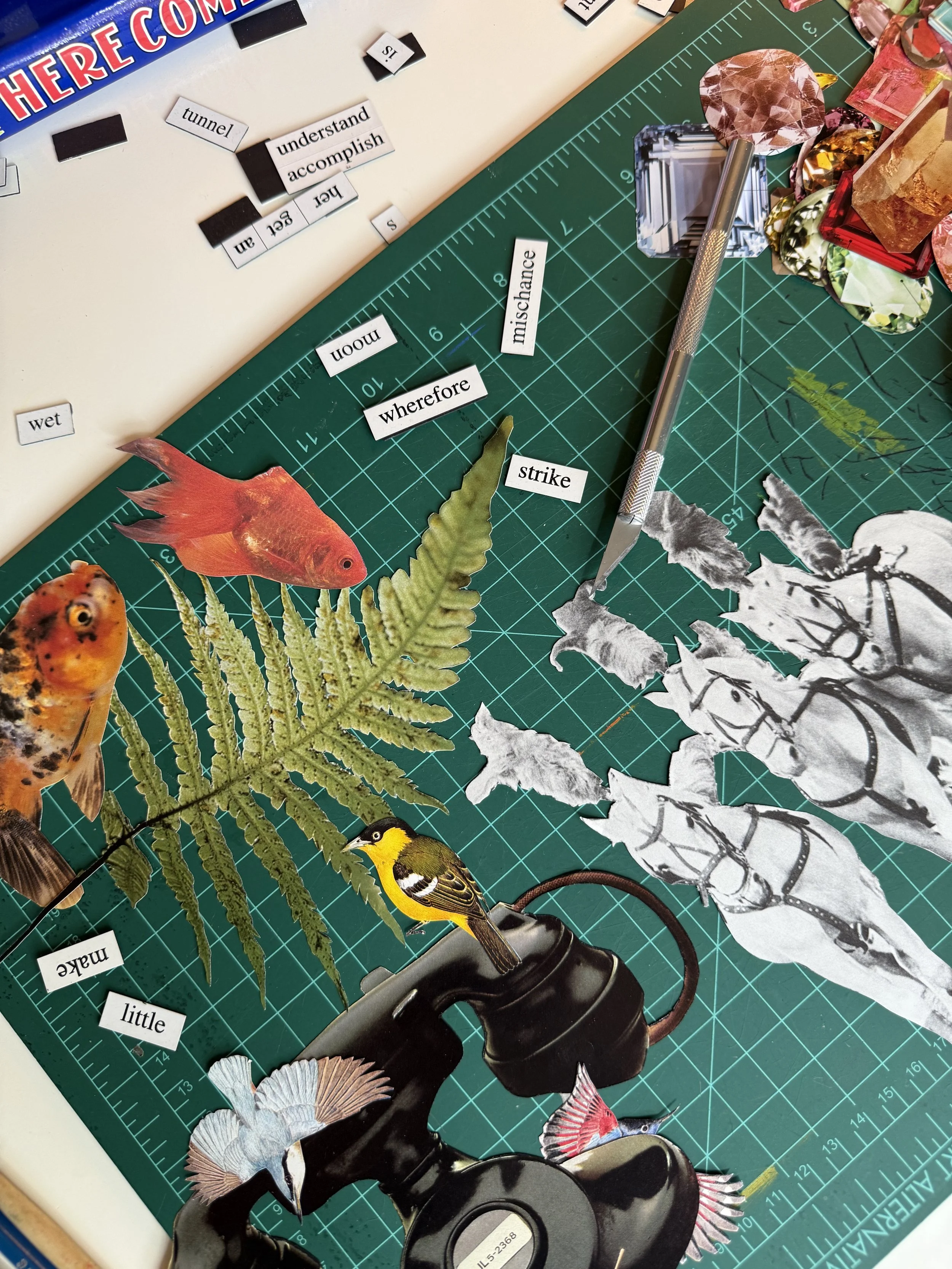 Abi Grise Morgan Collage Process Close Up