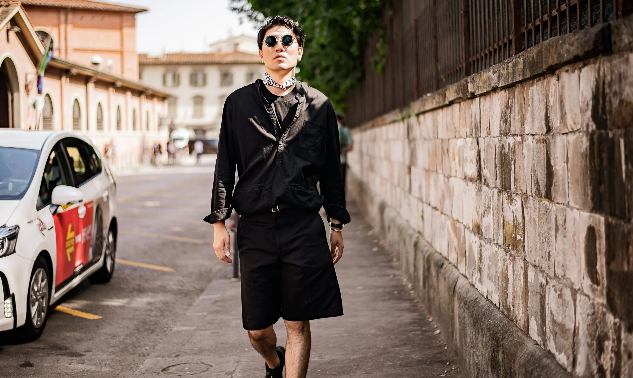 For Pitti, the spirit of street-goth was tamed to simultaneously rebel against, and adopt, elements of creative suiting