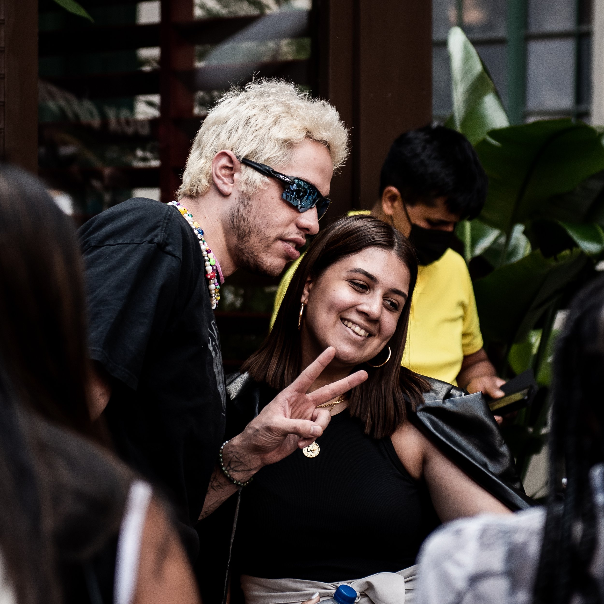  Pete Davidson after the Anna Sui fashion show 