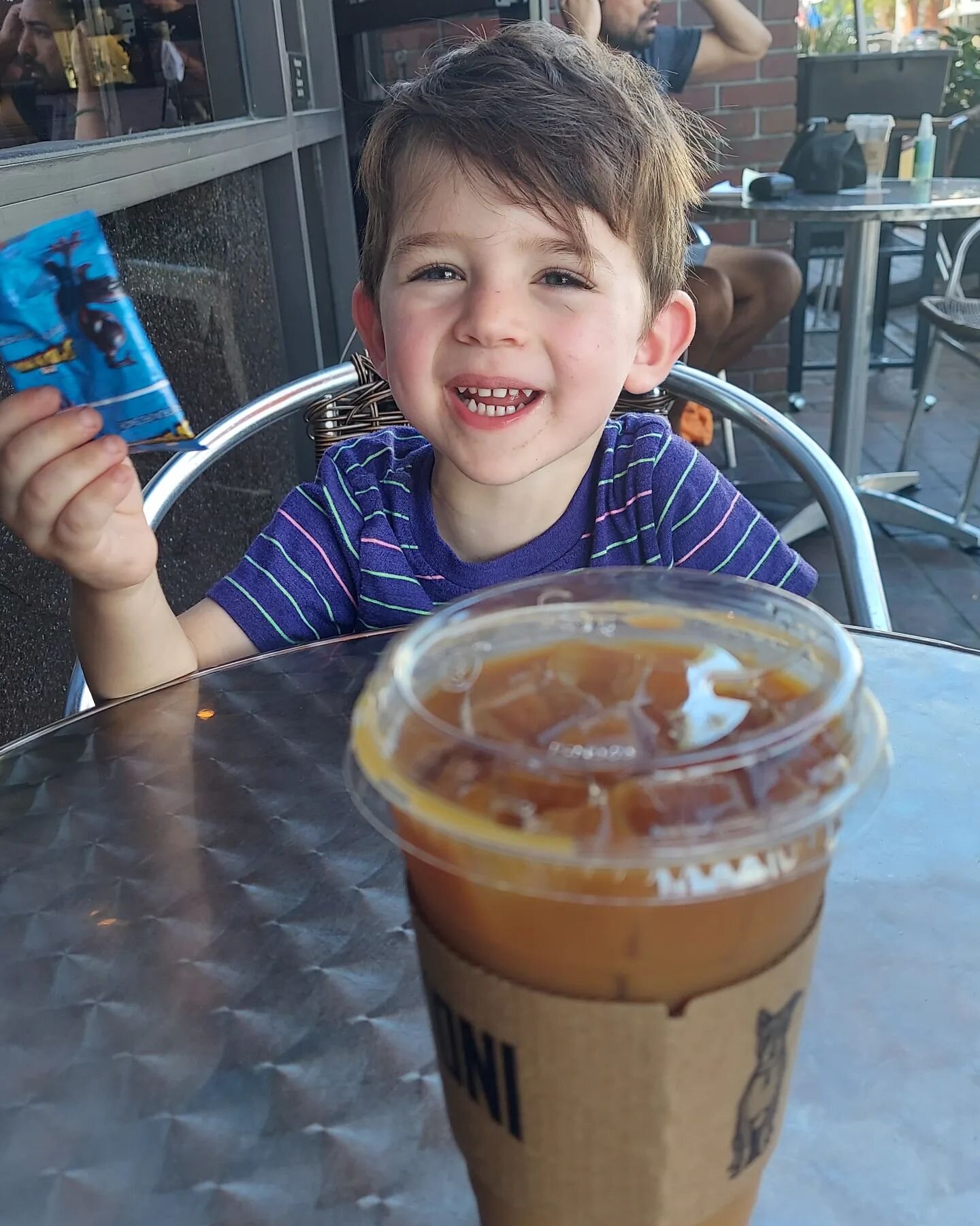 Cold brew and batman gummies. #daddyduty