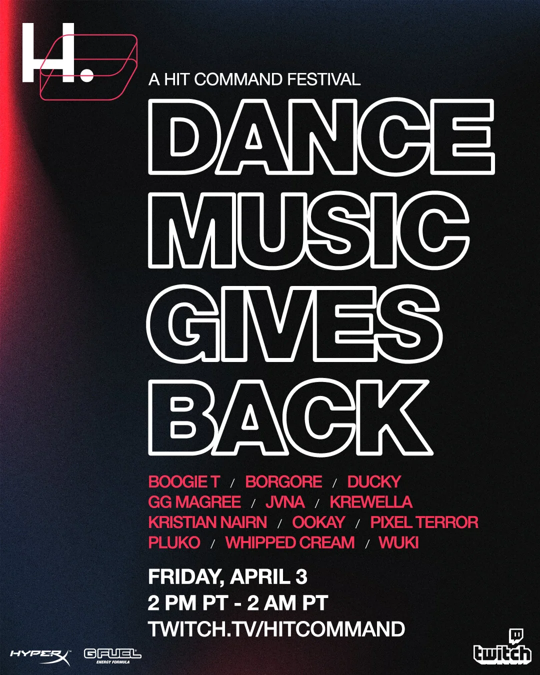 Red Light Management Gaming Subsidiary ‘Hit Command’ Gives Back To The Music Industry With An EDM Festival Hosted On Their Twitch Channel