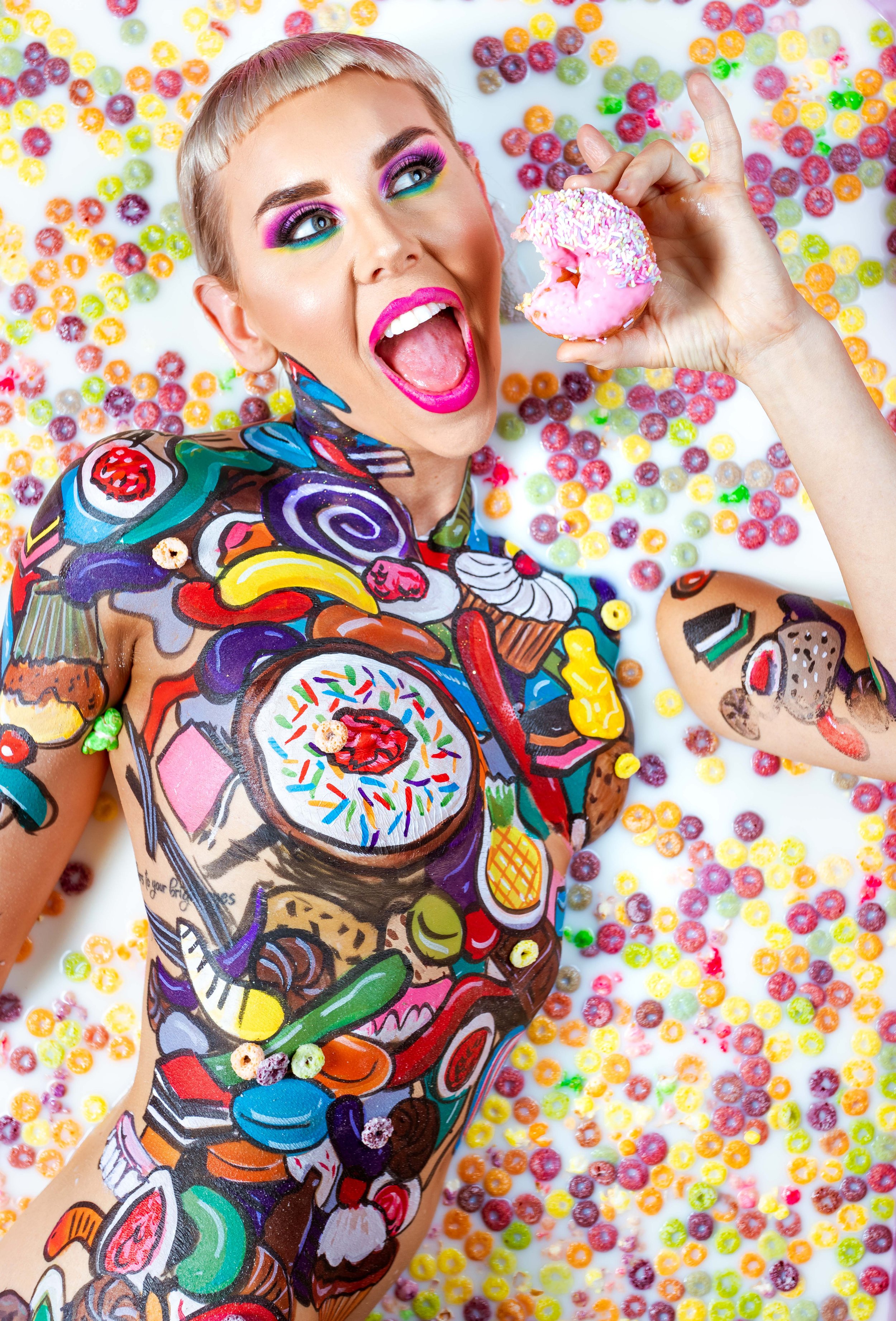 Evolving a Brand Over 5 Years: Creative Concept BRANDING Photography with Pearly Sprinkles form Zumbos just desserts