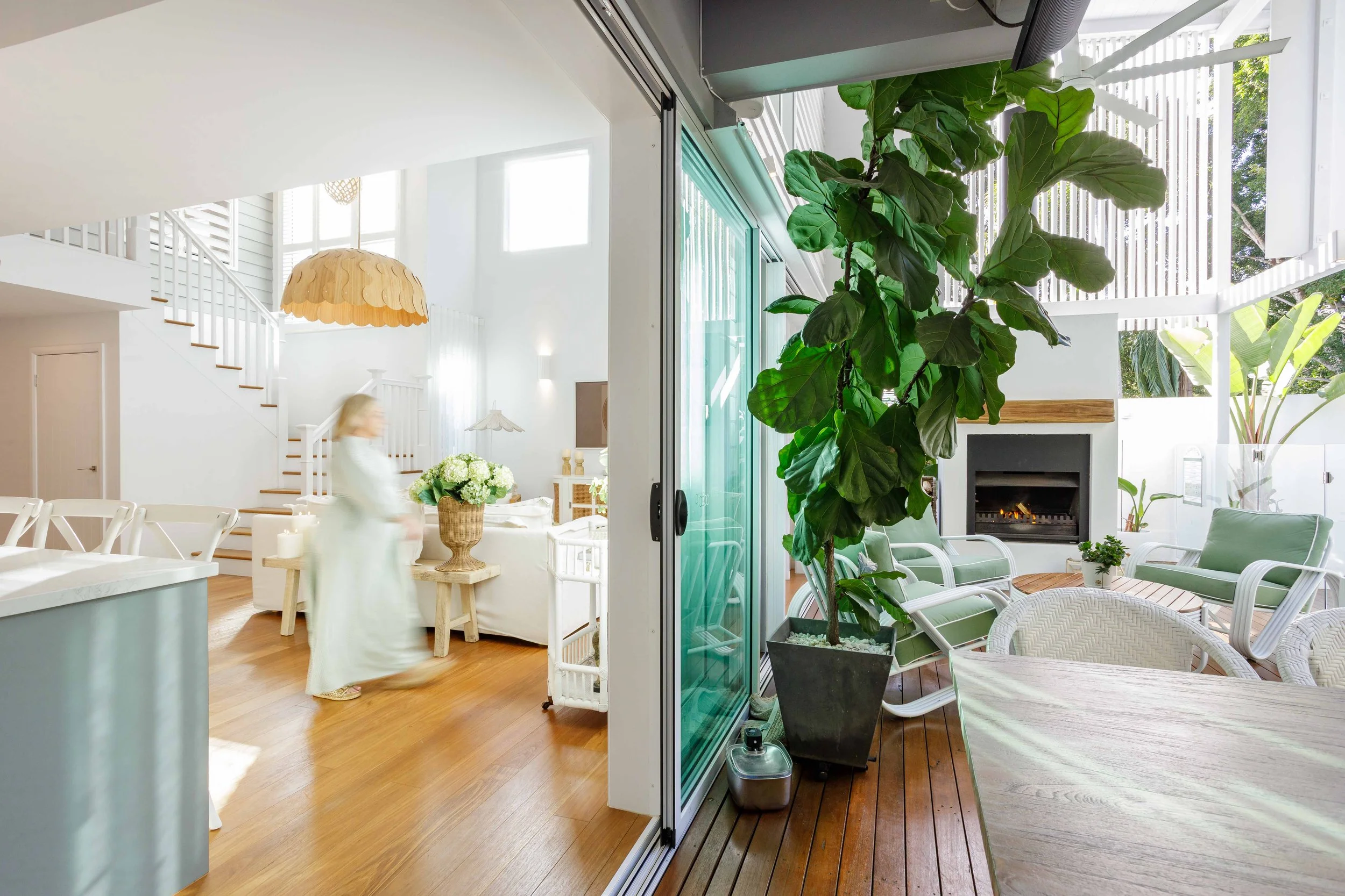 Brisbane architectural photography, open-plan living room daylight shot, Ashgrove