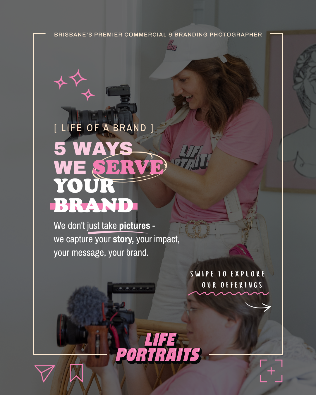 5 ways Life Portraits serves your brand, Brisbane commercial and branding photographer