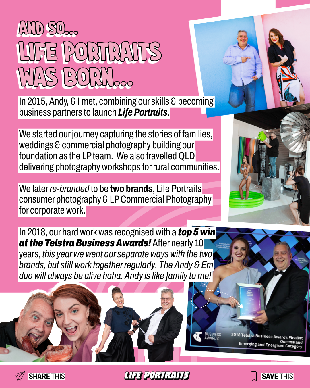 Emily MacDonald, Founder of Life Portraits | Brisbane Photographer | Reflection Telstra Business Awards