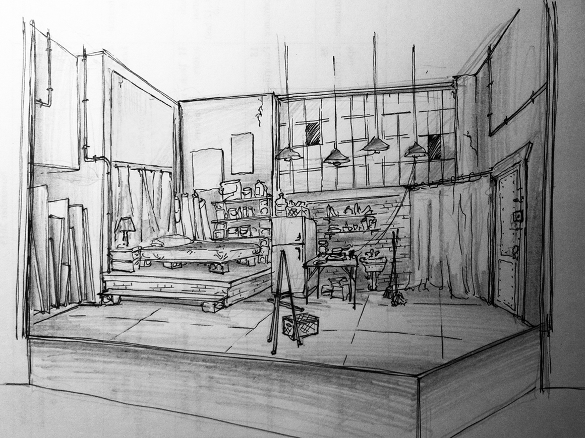 Rendering of set by Adam Flemming.