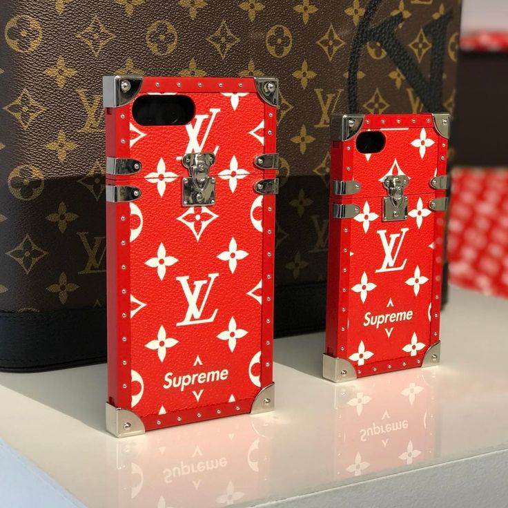 SUPREME LOUIS VUITTON RED iPhone 15 Pro Max Case Cover