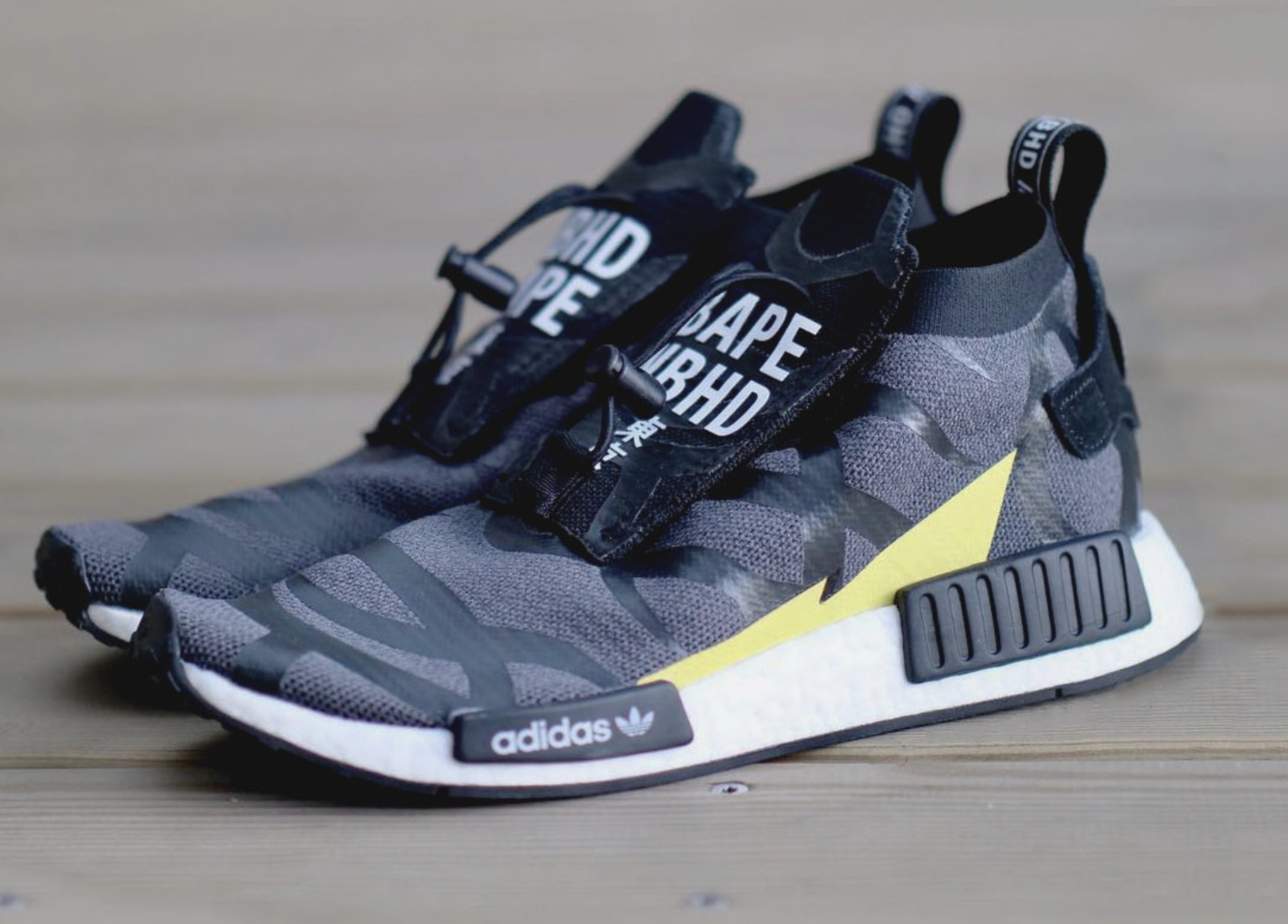 bape x neighborhood x adidas nmd stlt