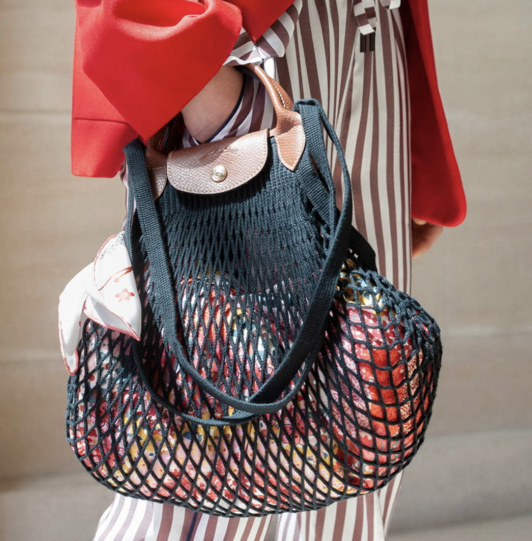 longchamp mesh bag