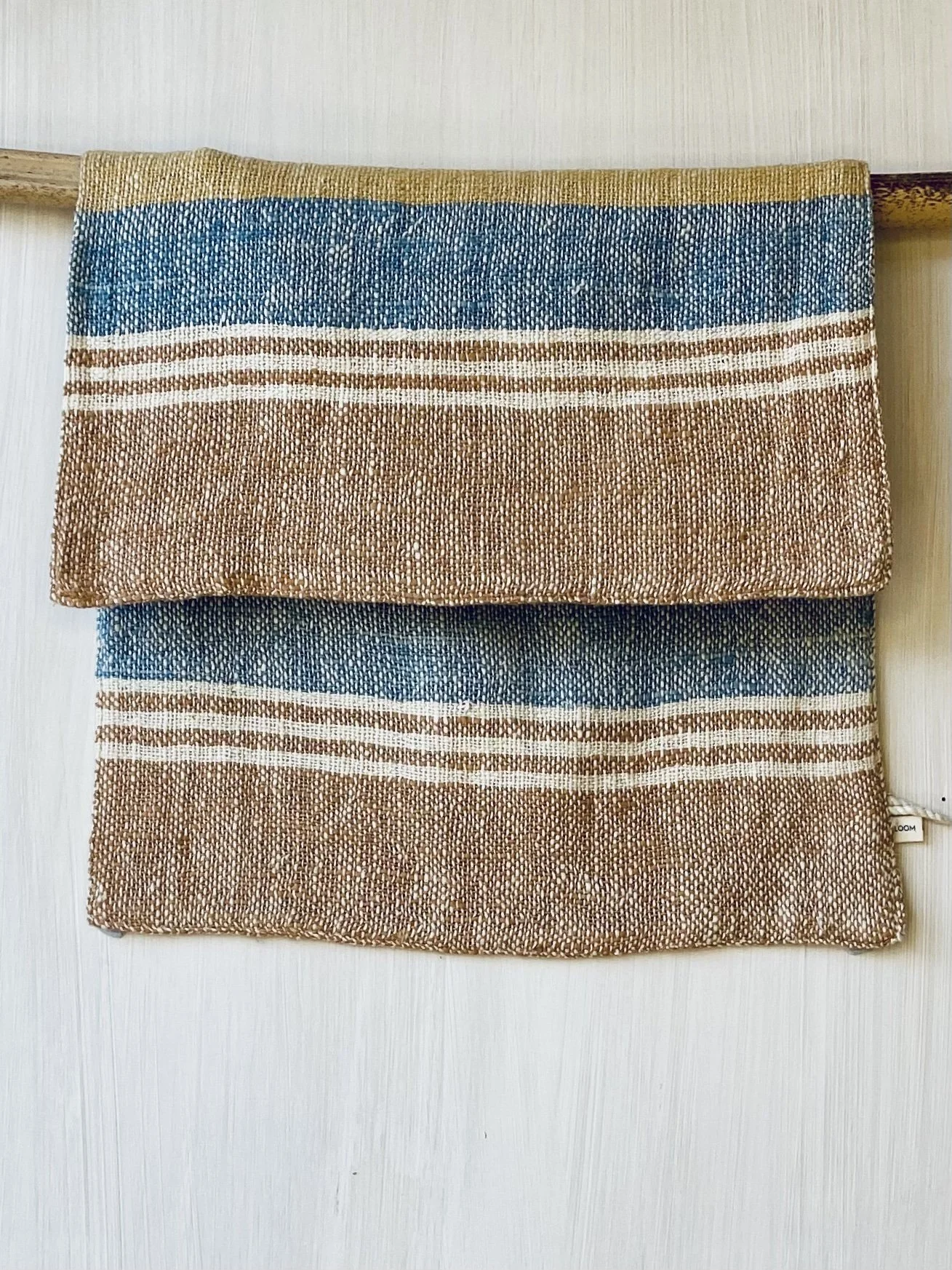 Retro hand towel natural soft cotton Loom Designs.jpg (Copy)