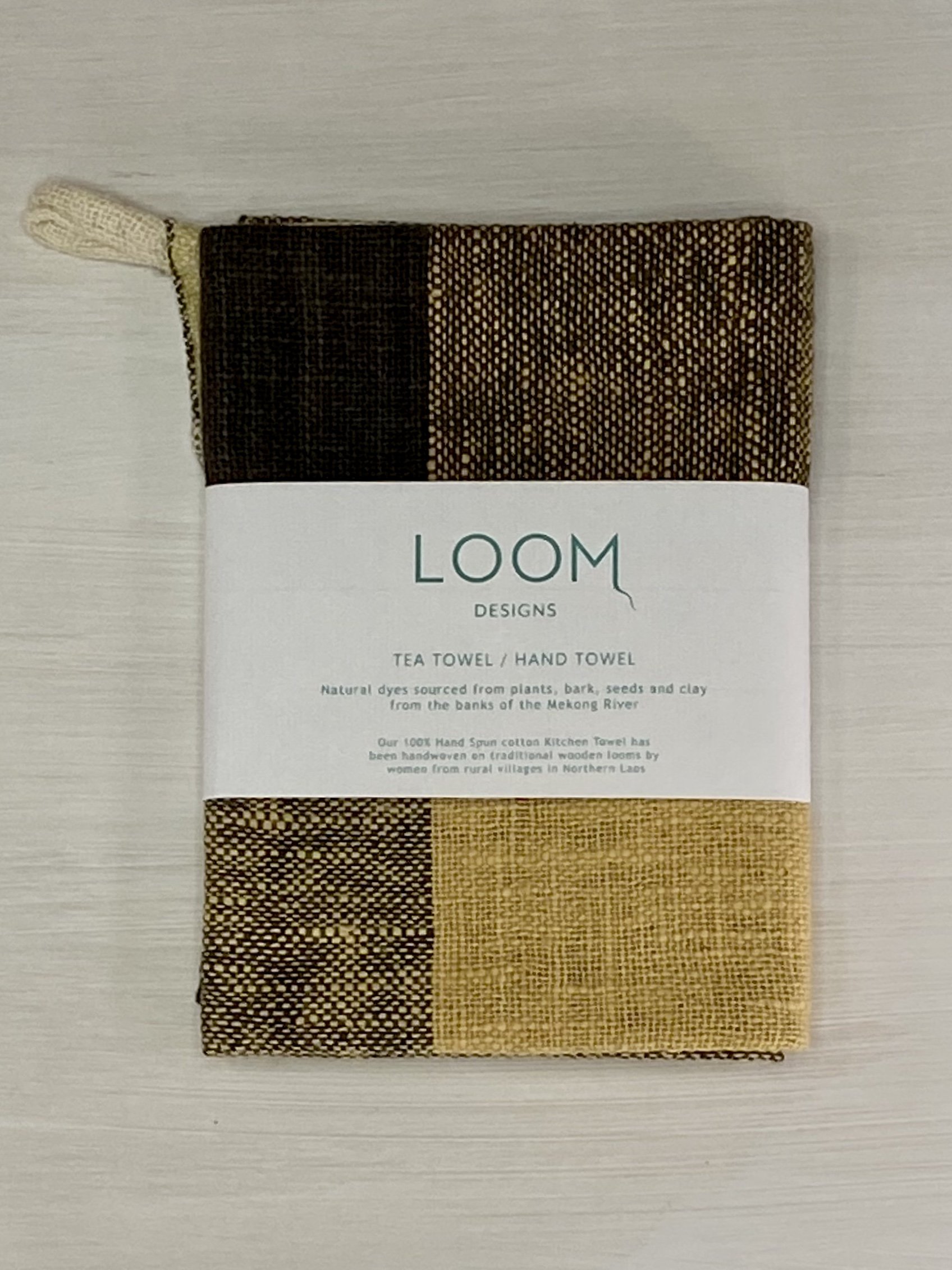Tea Towel Jackfruit and Brown with Loom Designs Label.jpg