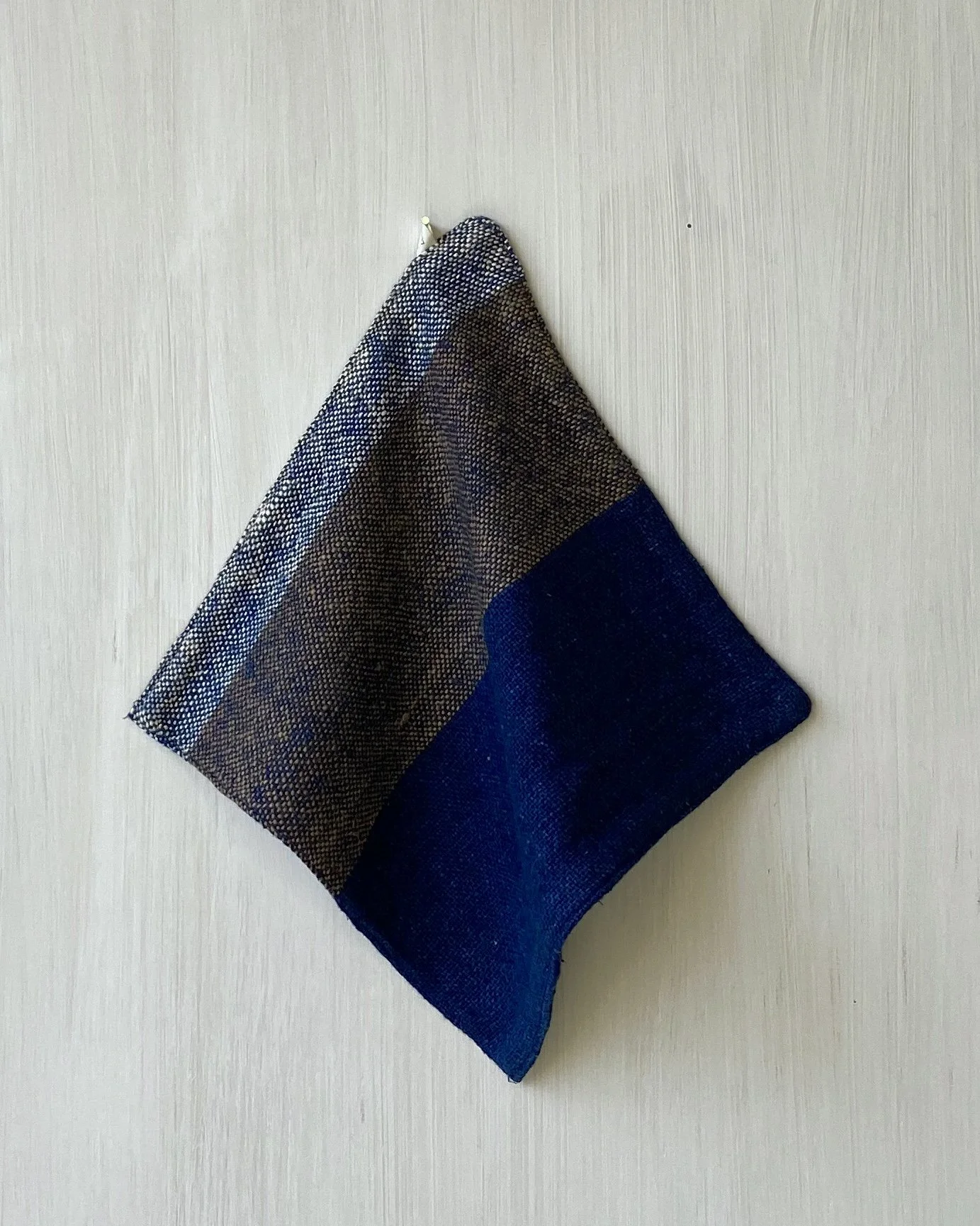 Face Washer Bold Indigo Cinnamon Stripe Loom Designs.jpg