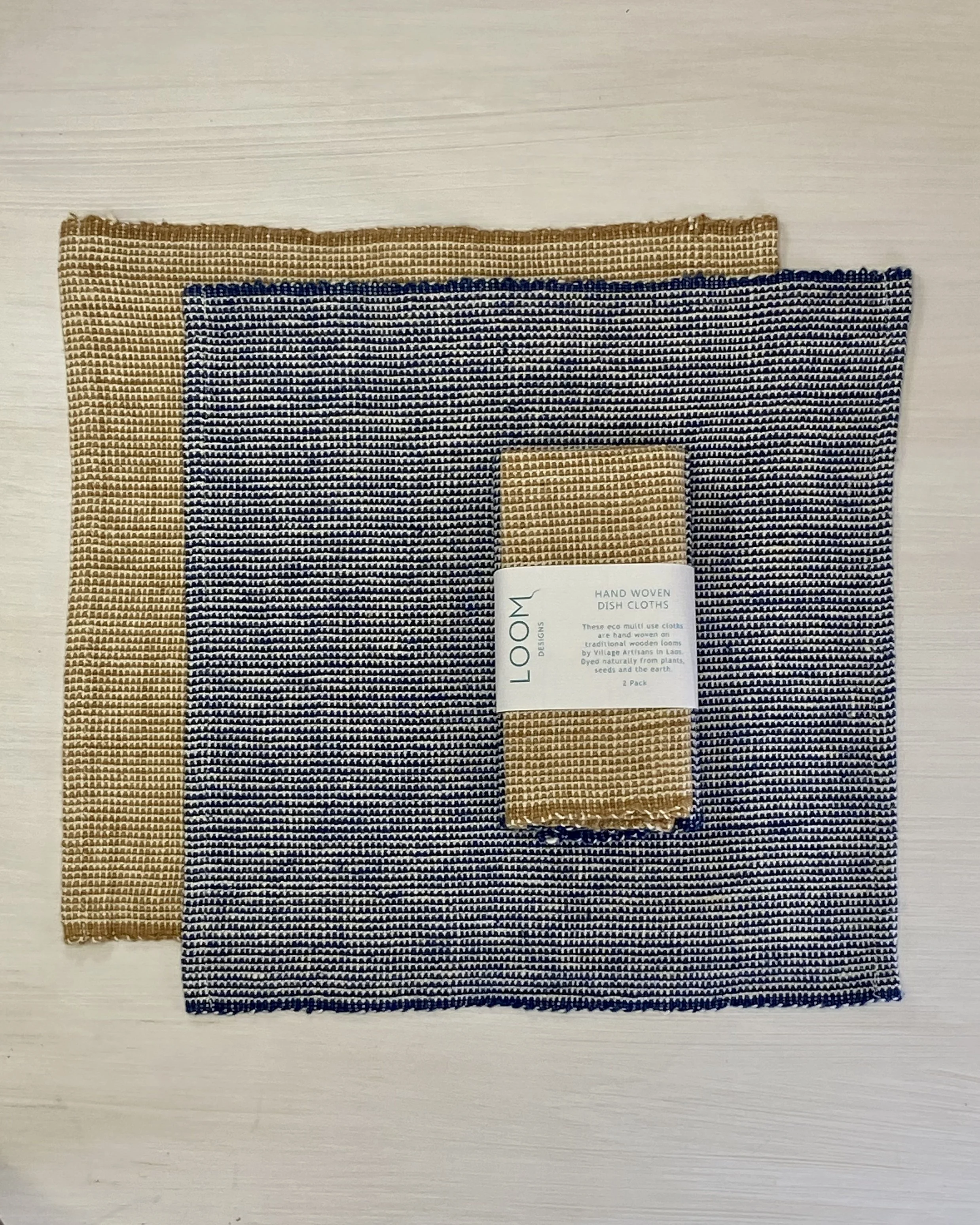 Dish Cloths Two Pack Cinnamon and Indigo Weaves Loom Designs.jpg