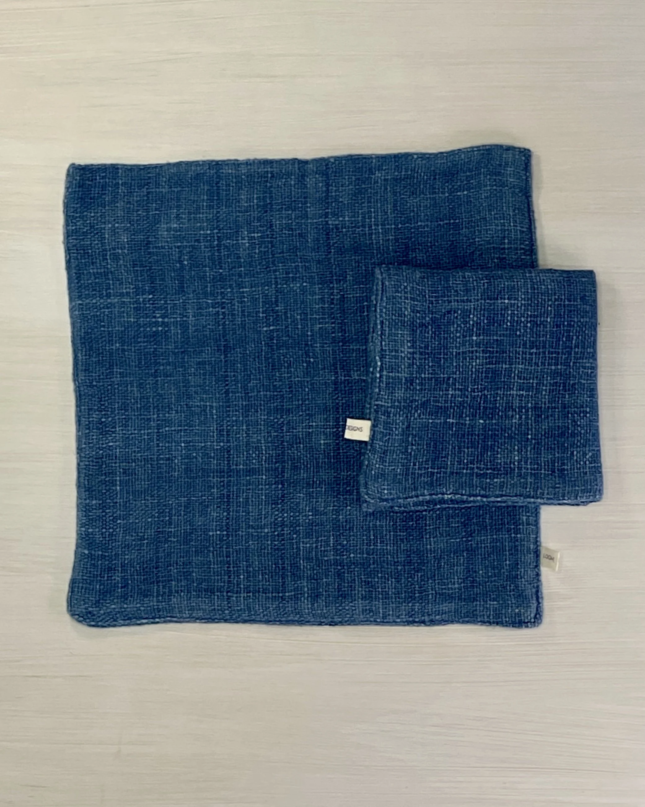 Face Washer Indigo folded on flatlay Loom Designs.jpg