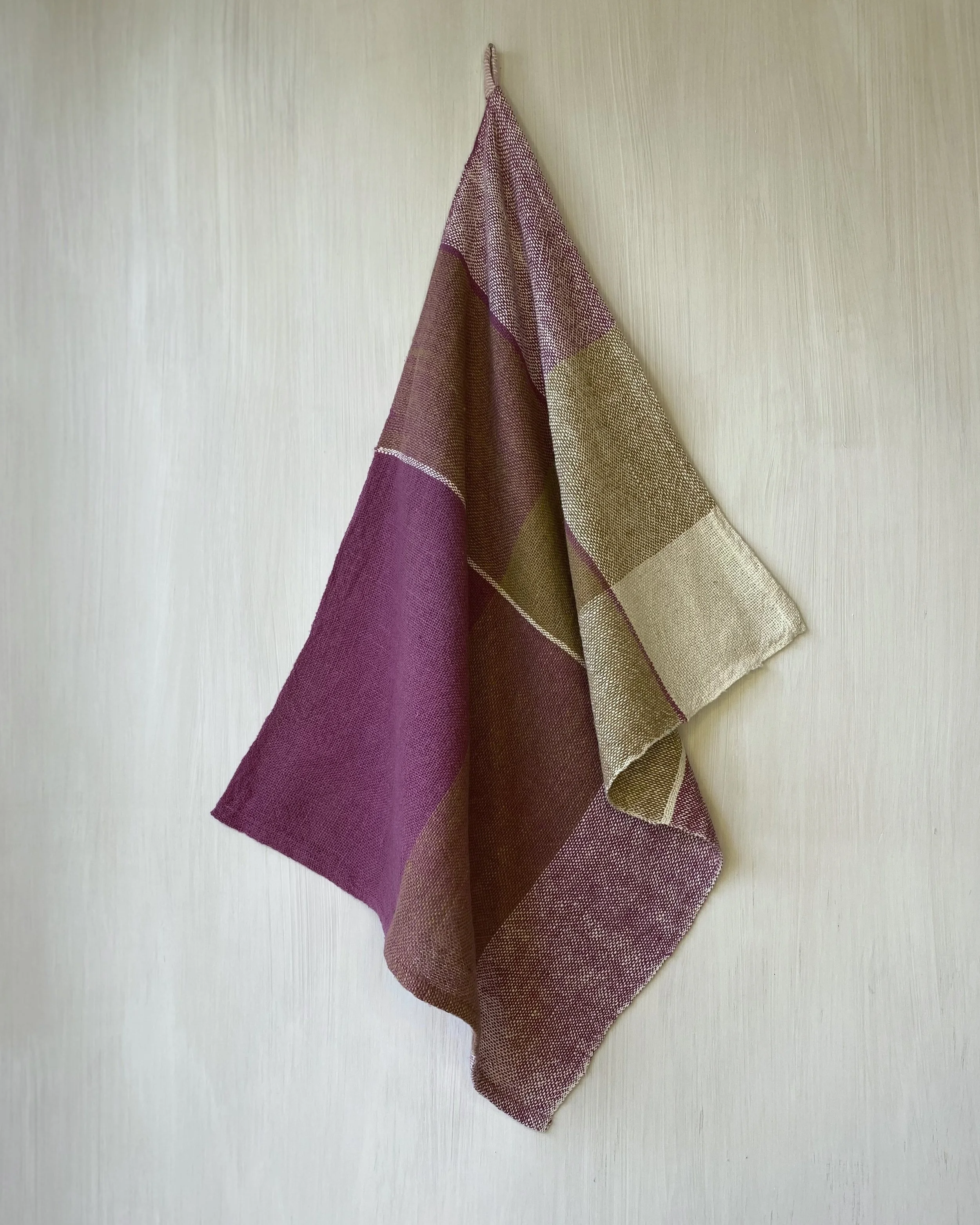 Tea Towel Bold Pink Check Loom Designs.jpg