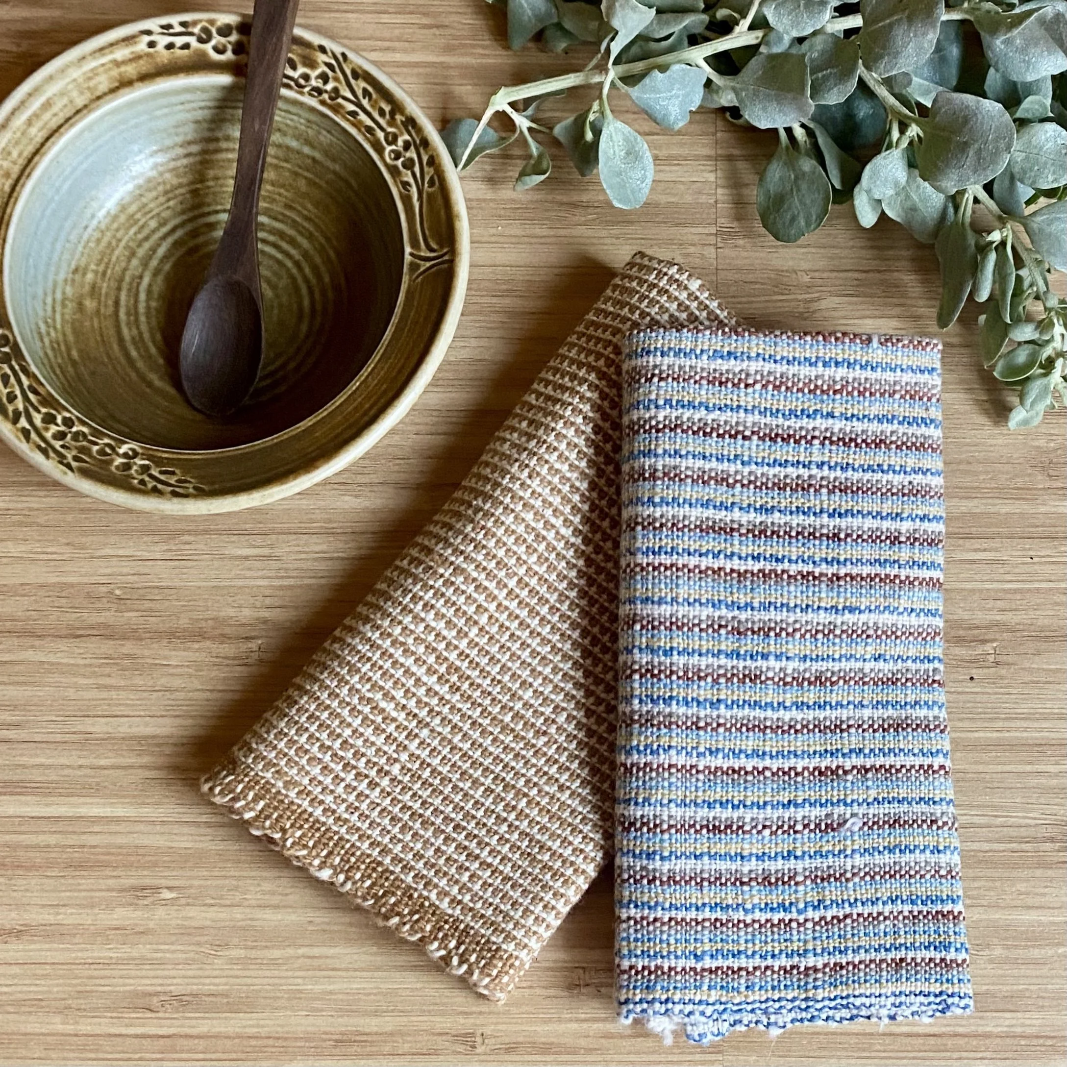 Cotton hand woven dish cloths ethical sustainable Loom Designs.jpg