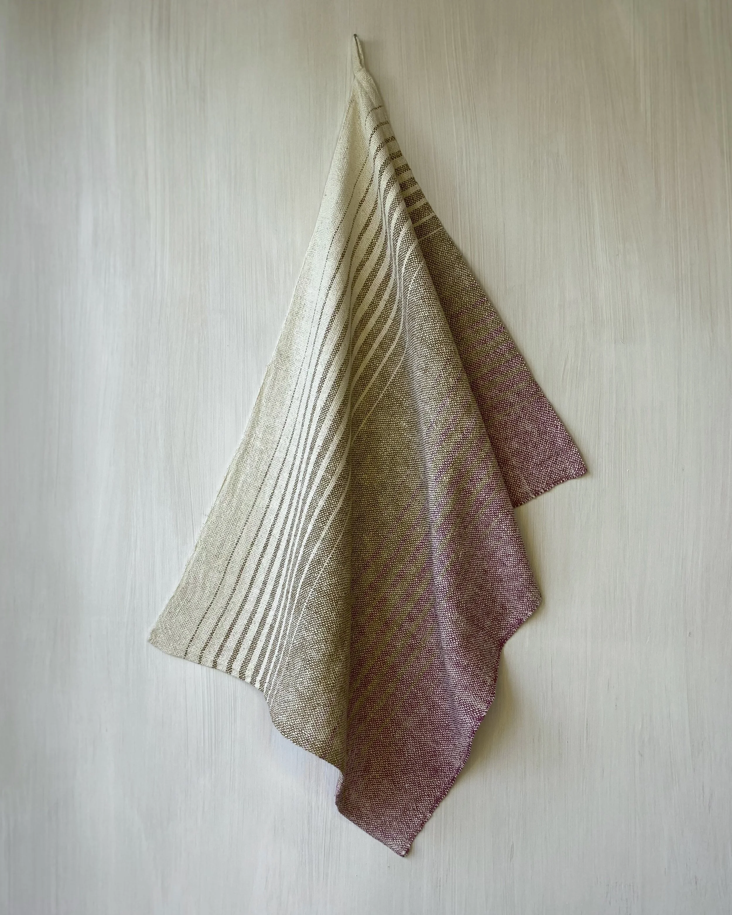 Tea Towel Pink Dark Cotton Loom Designs.jpg