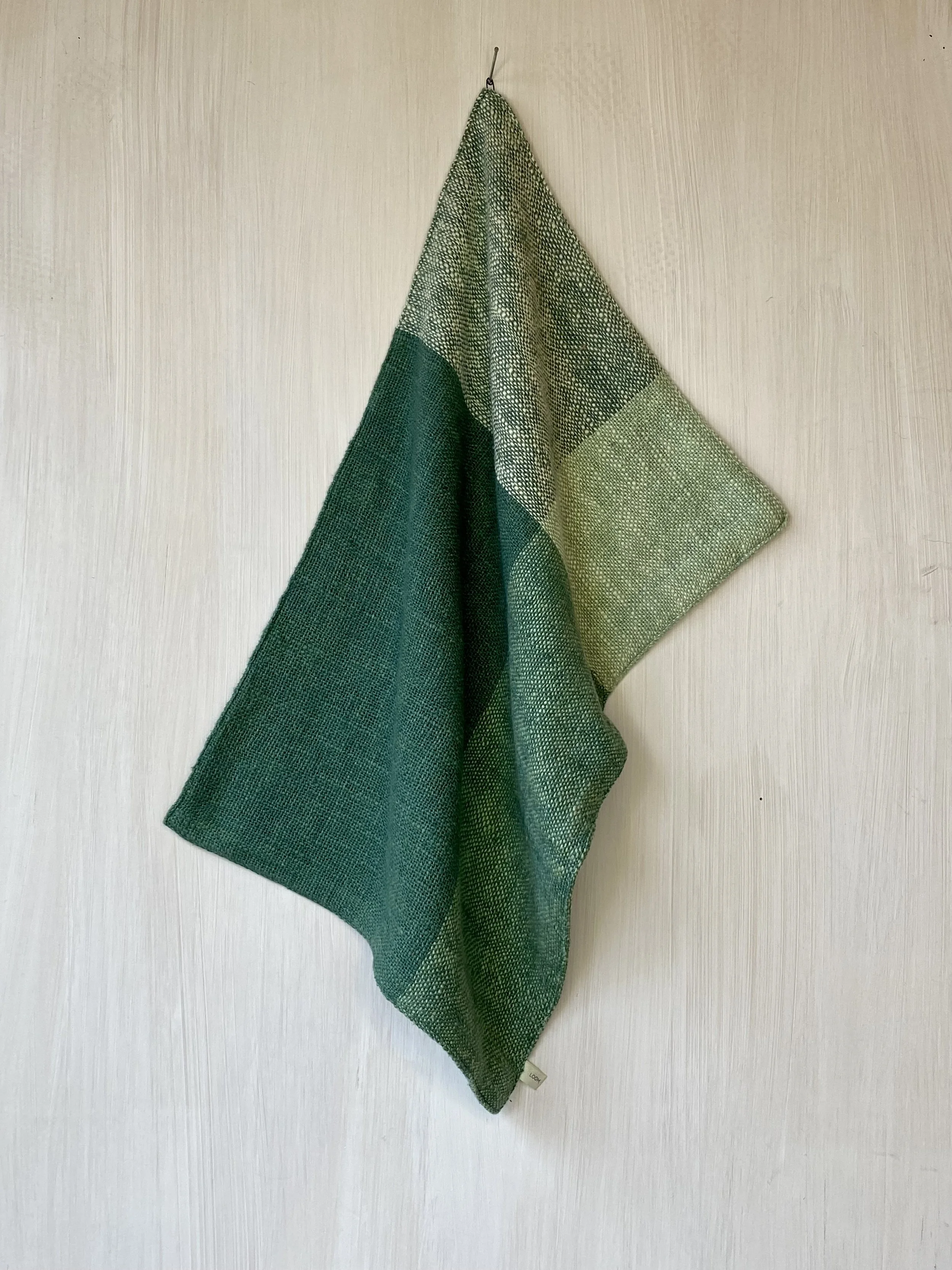 Hand Towel Green on Green