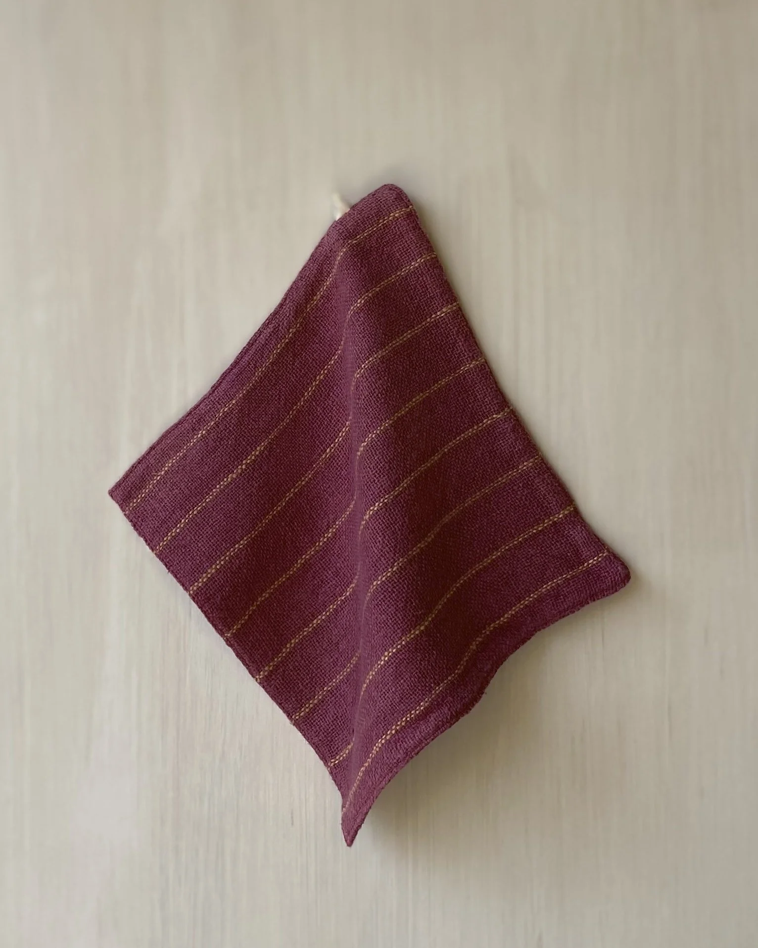 Face Washer Pink Marigold Stripe Loom Designs.jpg