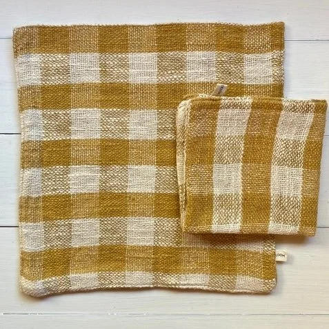 Marigold  Check Face Washer.jpeg