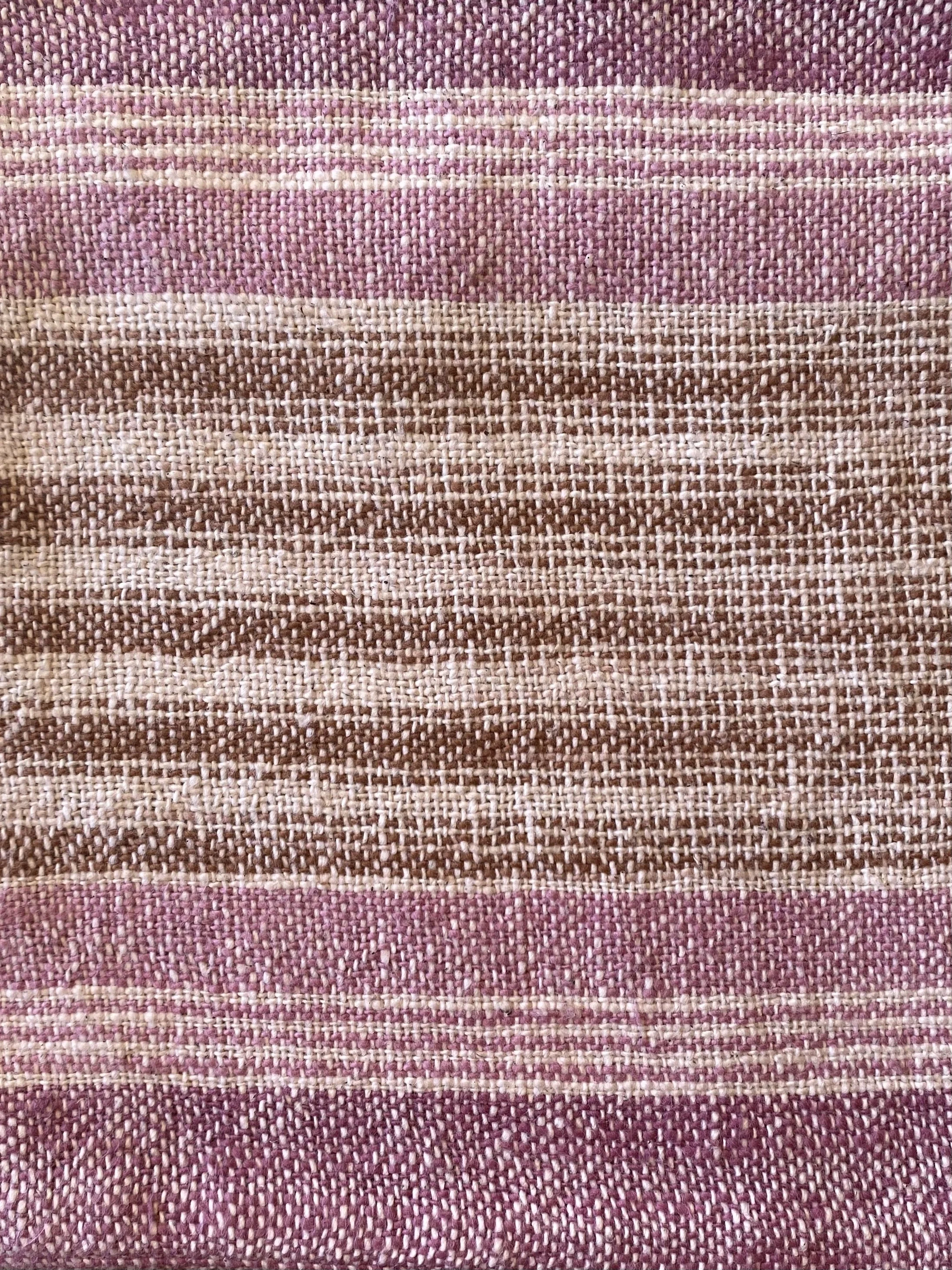 Face Washer Pink Tamarind Ikat Stripe fabric detail LOOM Designs.jpeg.jpeg