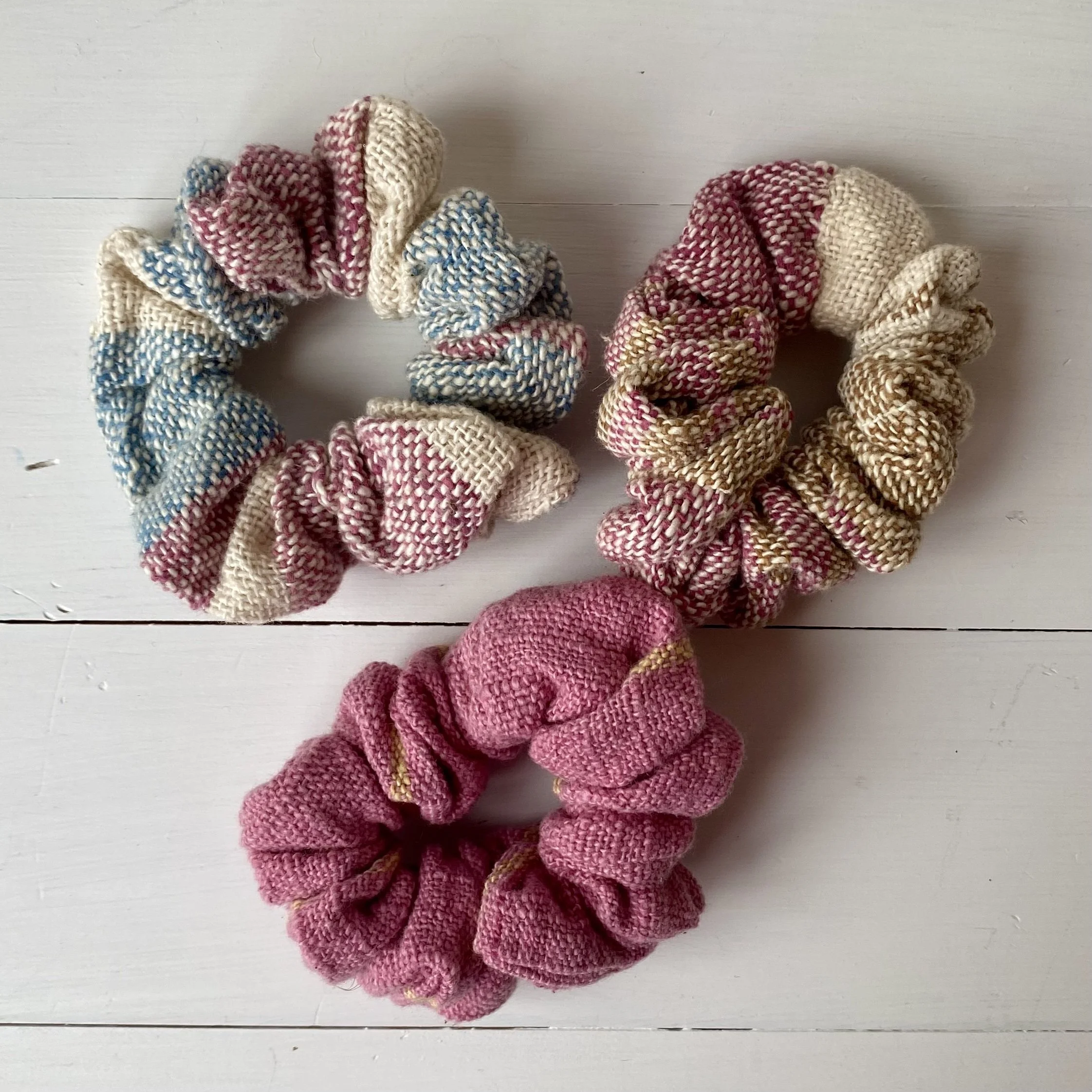 Pink Scrunchies Cotton handmade ethical Loom Designs.jpg