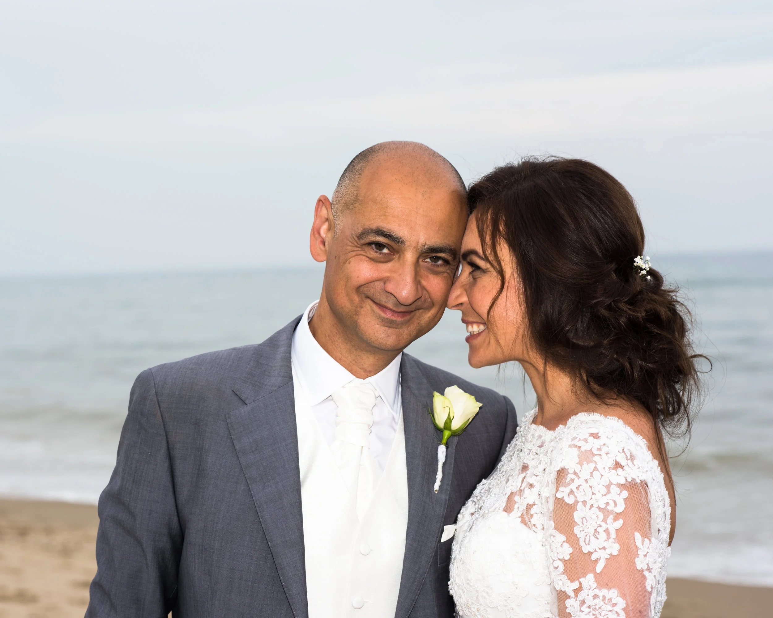 Wedding photography, Branksome Beach, Dorset