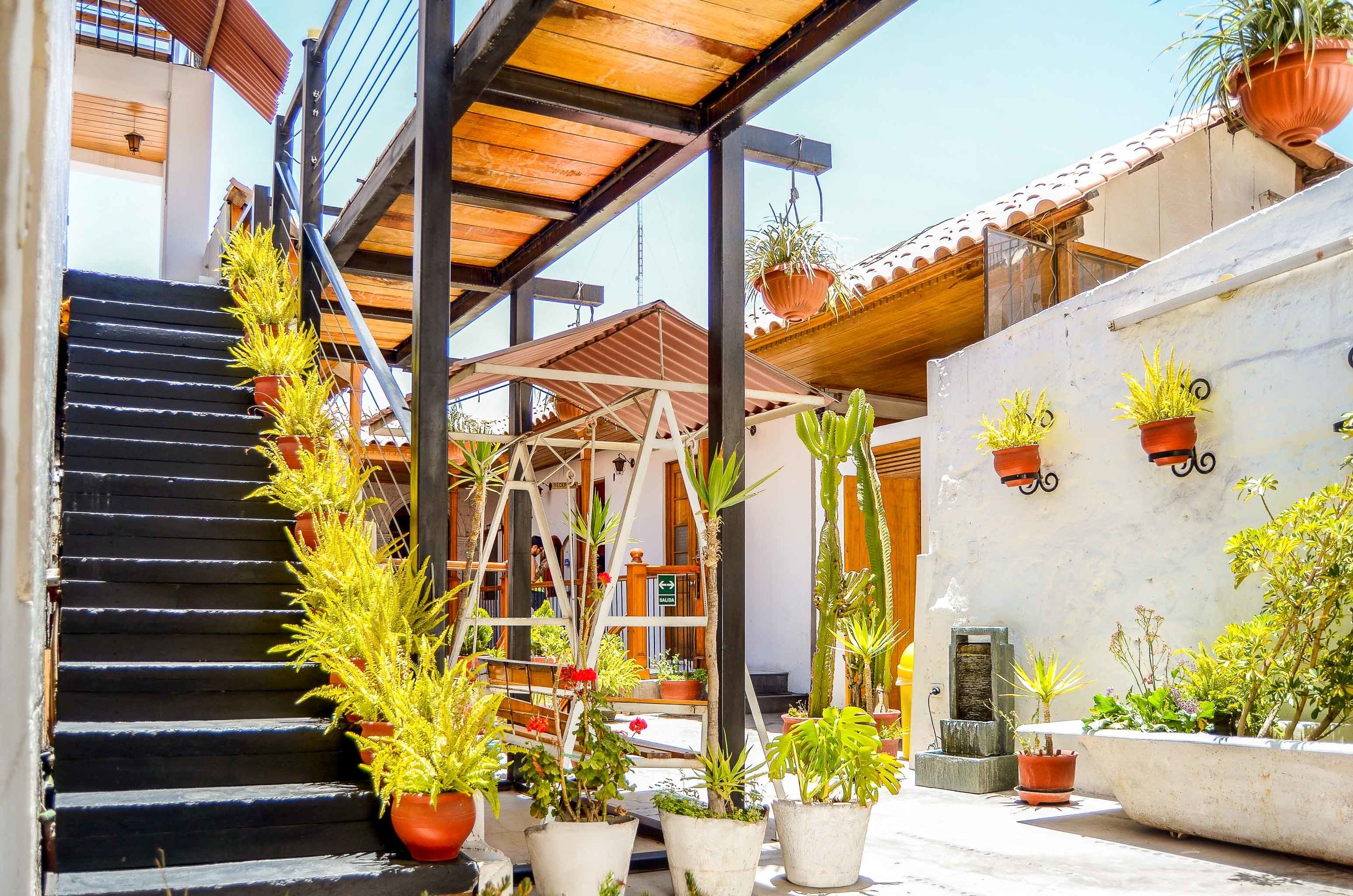 Patio at Le Foyer Arequipa