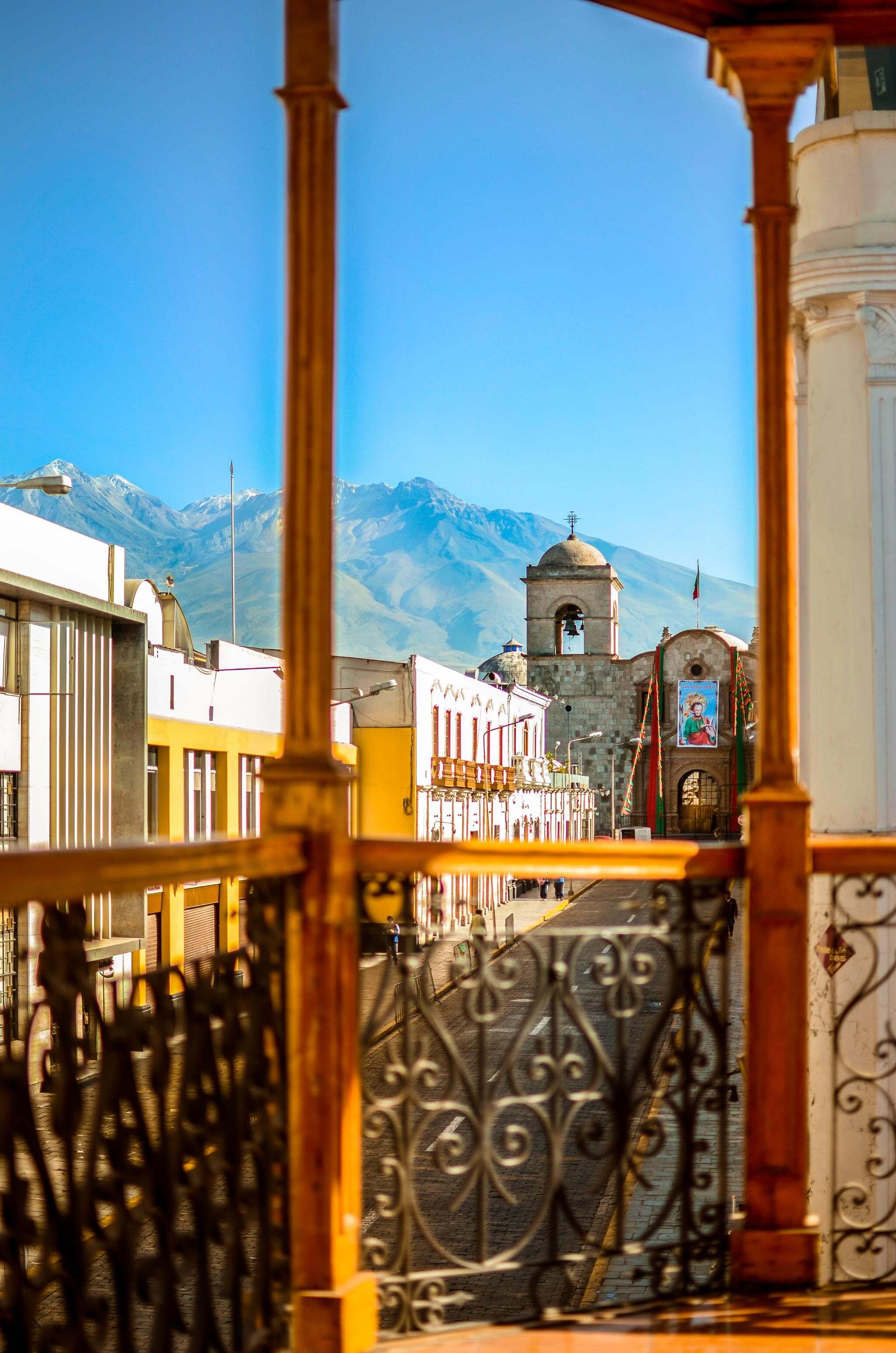 Vista desde el Balcón en Le Foyer Arequipa