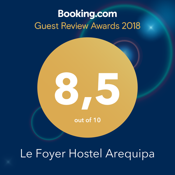 Booking.com awards Le Foyer Hotel Arequipa